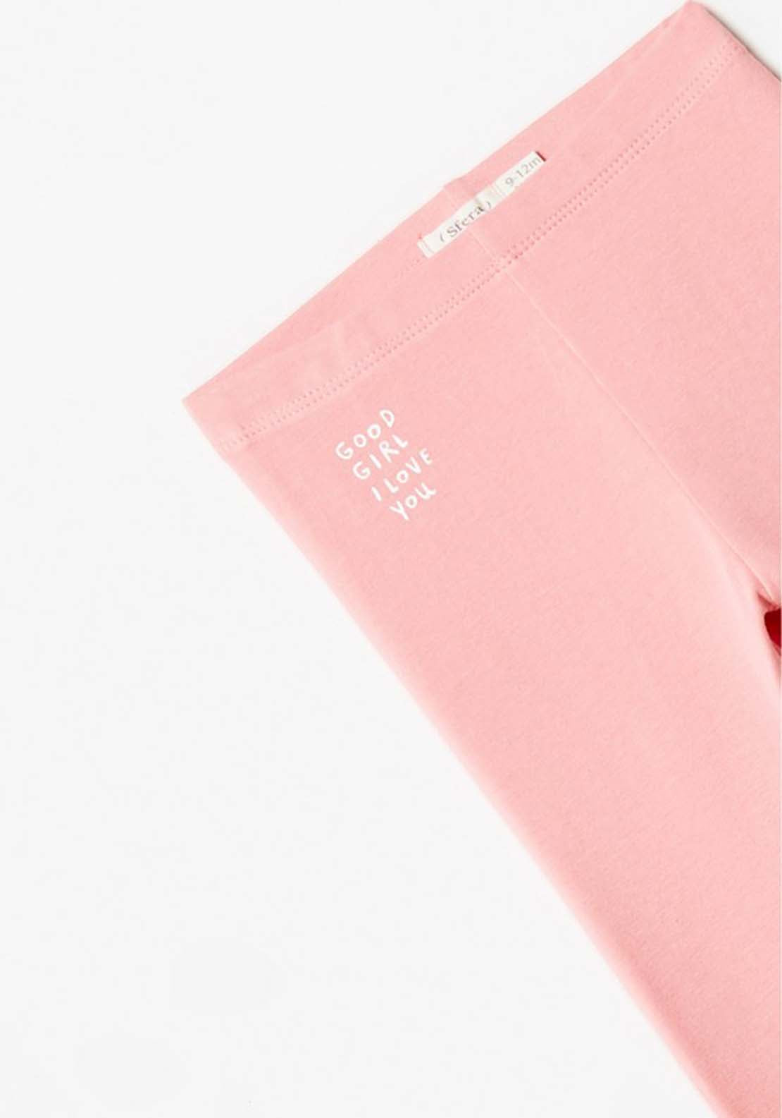 Sfera Basic Baby Girl Leggings - Pink 3 Shaws Department Stores