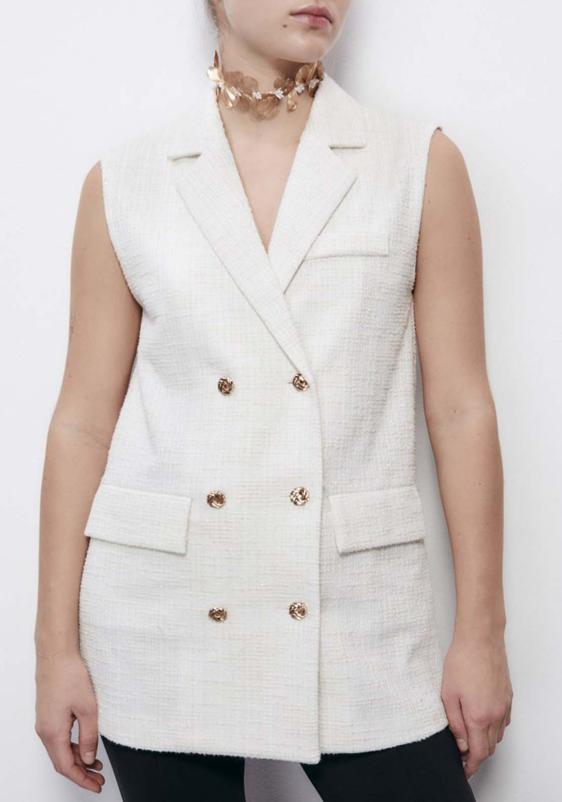 Sfera Short Double Breasted Vest 5 Shaws Department Stores