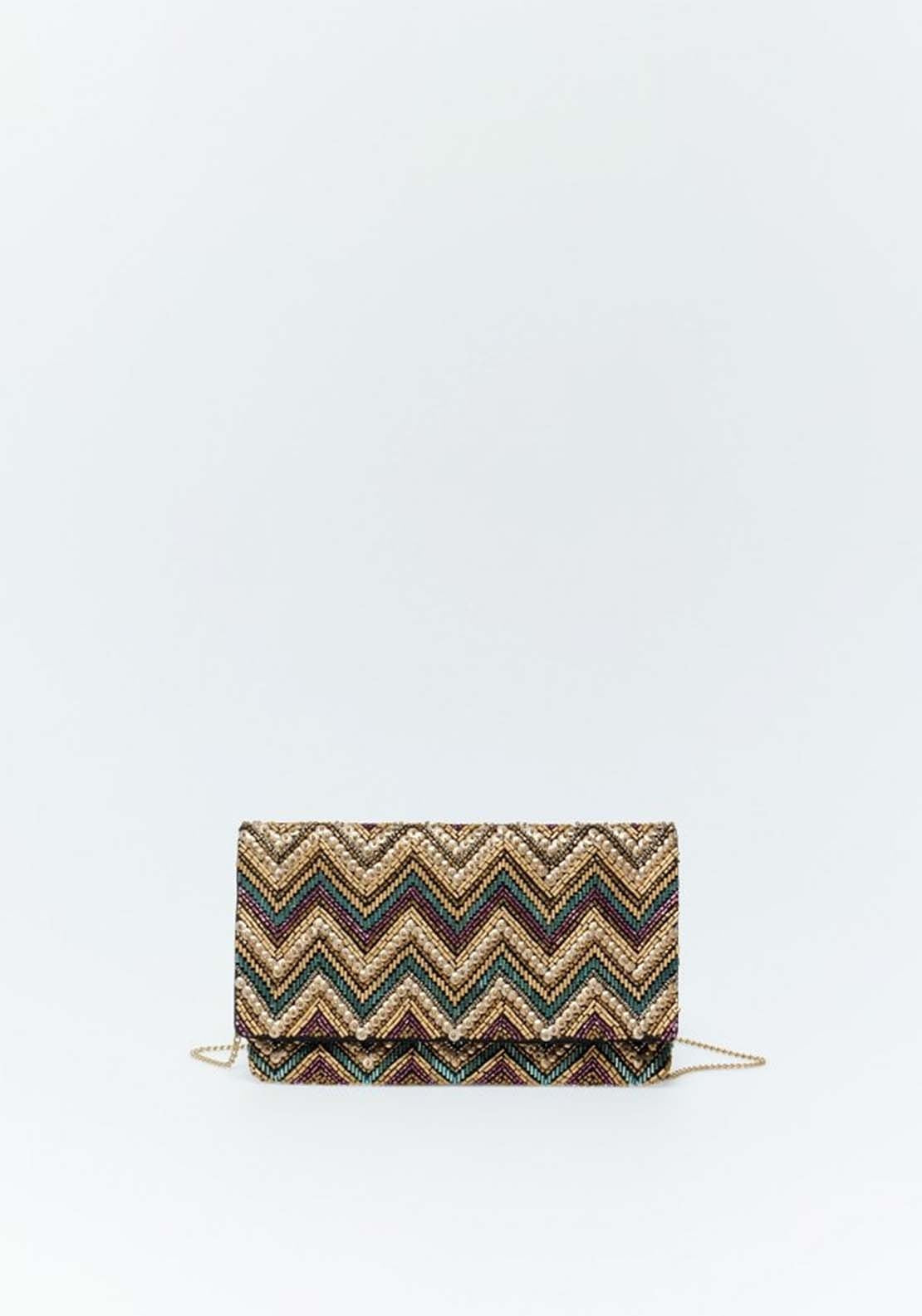 Sfera Beaded Envelope Mosaics - Multicolour 1 Shaws Department Stores