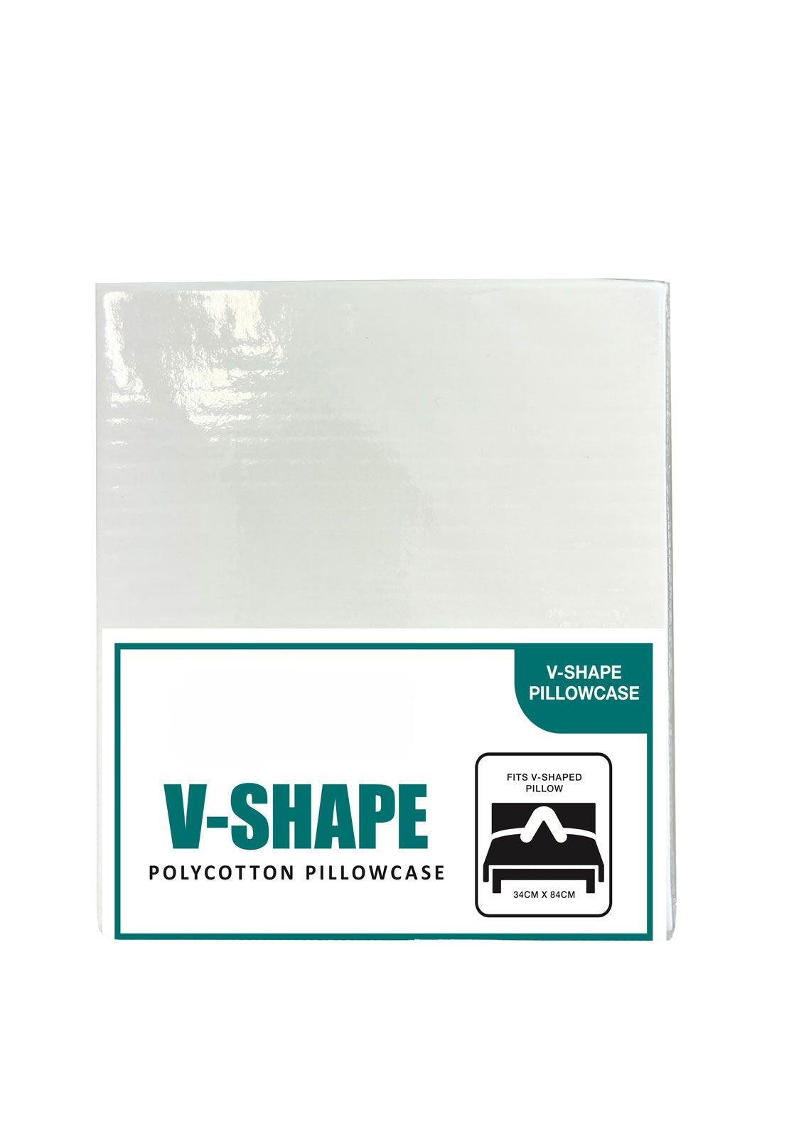 Pownall & Hampson V Shape Pillowcase - White 1 Shaws Department Stores