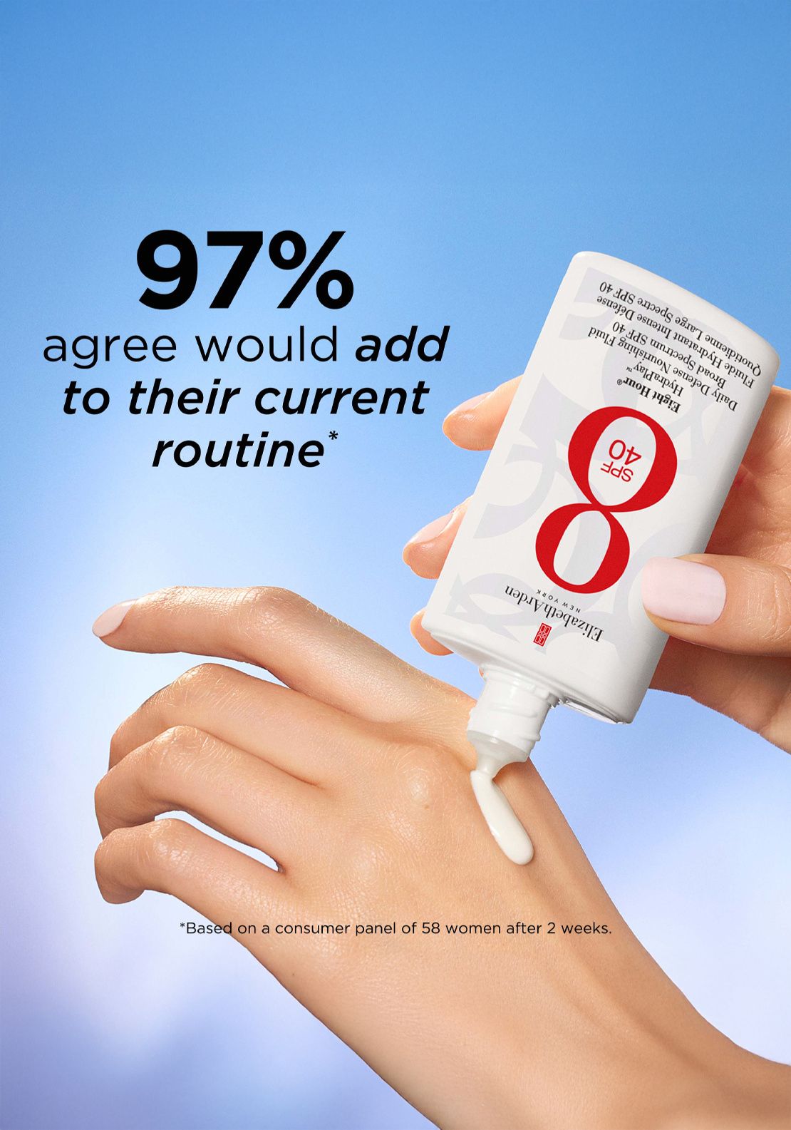 Elizabeth Arden Eight Hour® HydraPlay™ Daily Defense Nourishing Fluid Broad Spectrum SPF 40 5 Shaws Department Stores