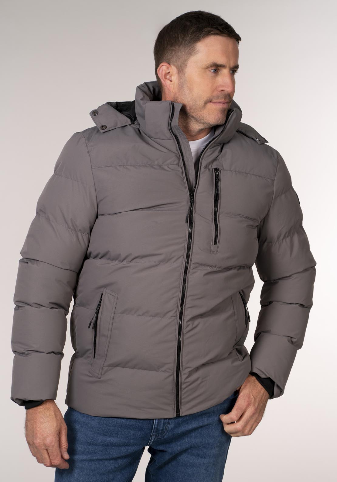 Yeats Winter Jacket - Grey 1 Shaws Department Stores