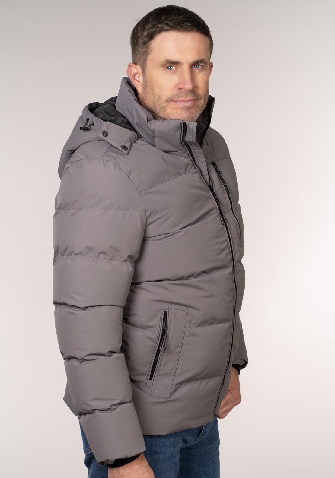 Yeats Winter Jacket - Grey 3 Shaws Department Stores