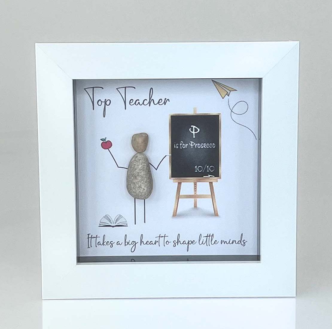 La De Da Mini Pebble White Top Teacher - It Takes A Big Heart To Shape Little Minds 1 Shaws Department Stores