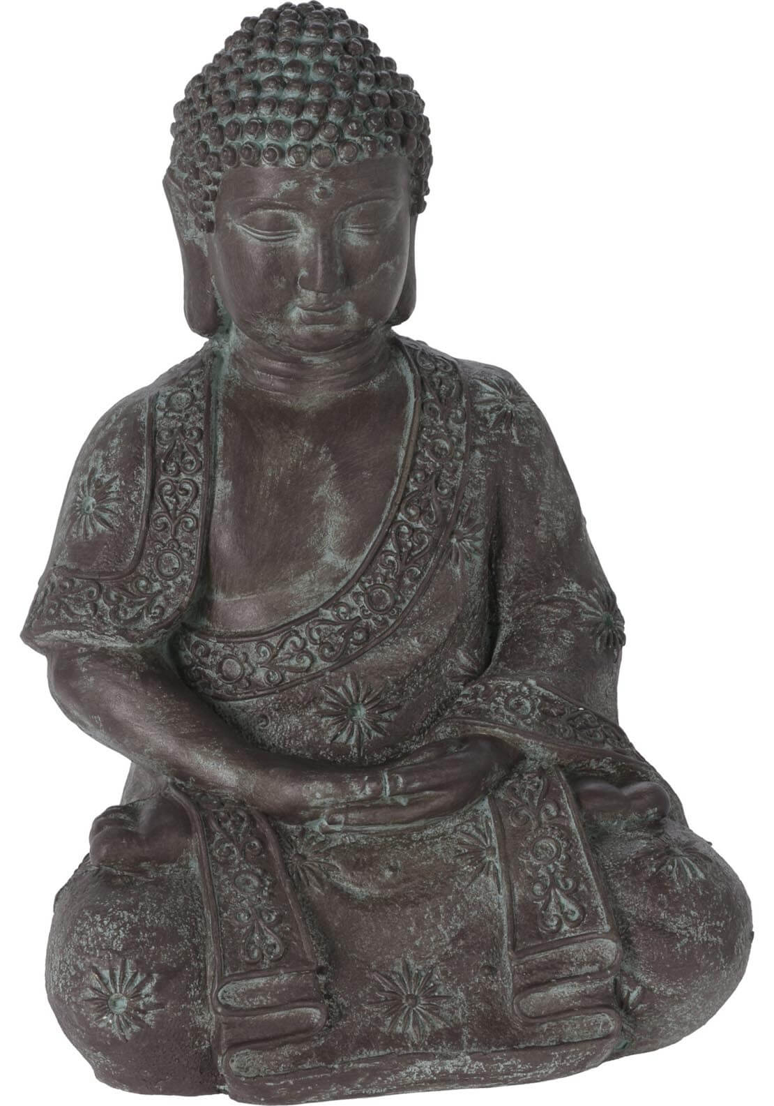 The Home Garden Sitting Buddha - 42cm - Green 1 Shaws Department Stores