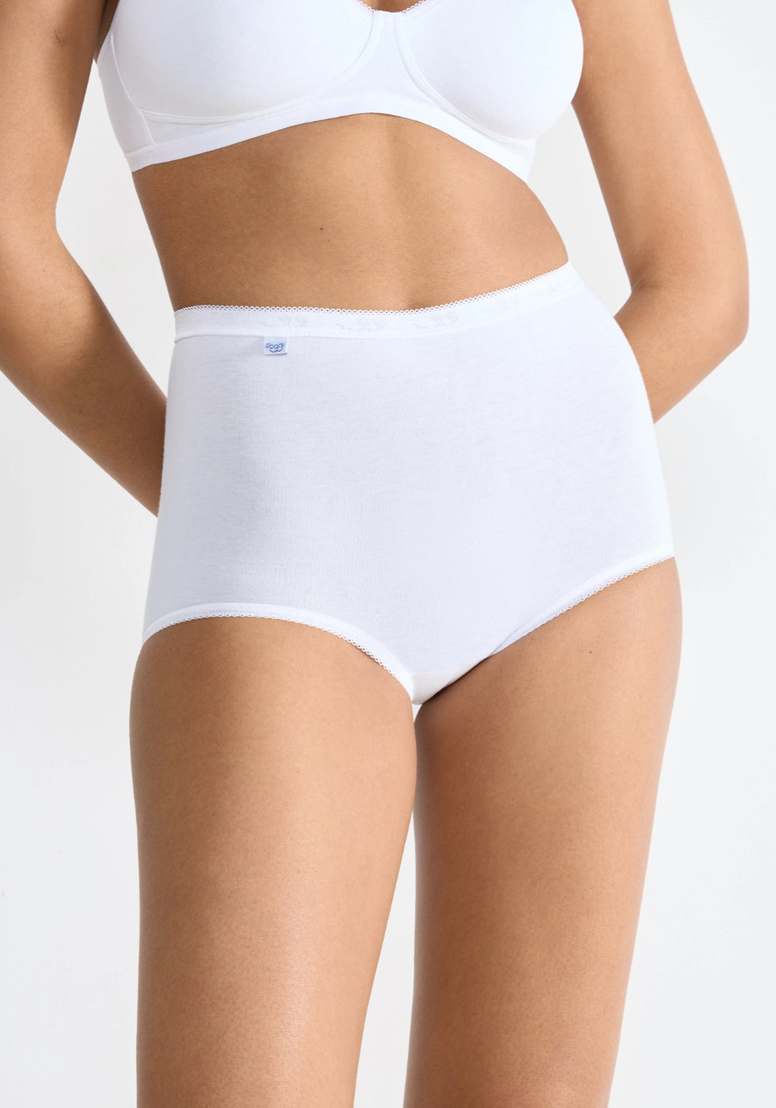Sloggi Basic+ Maxi 3 Pack - White 1 Shaws Department Stores
