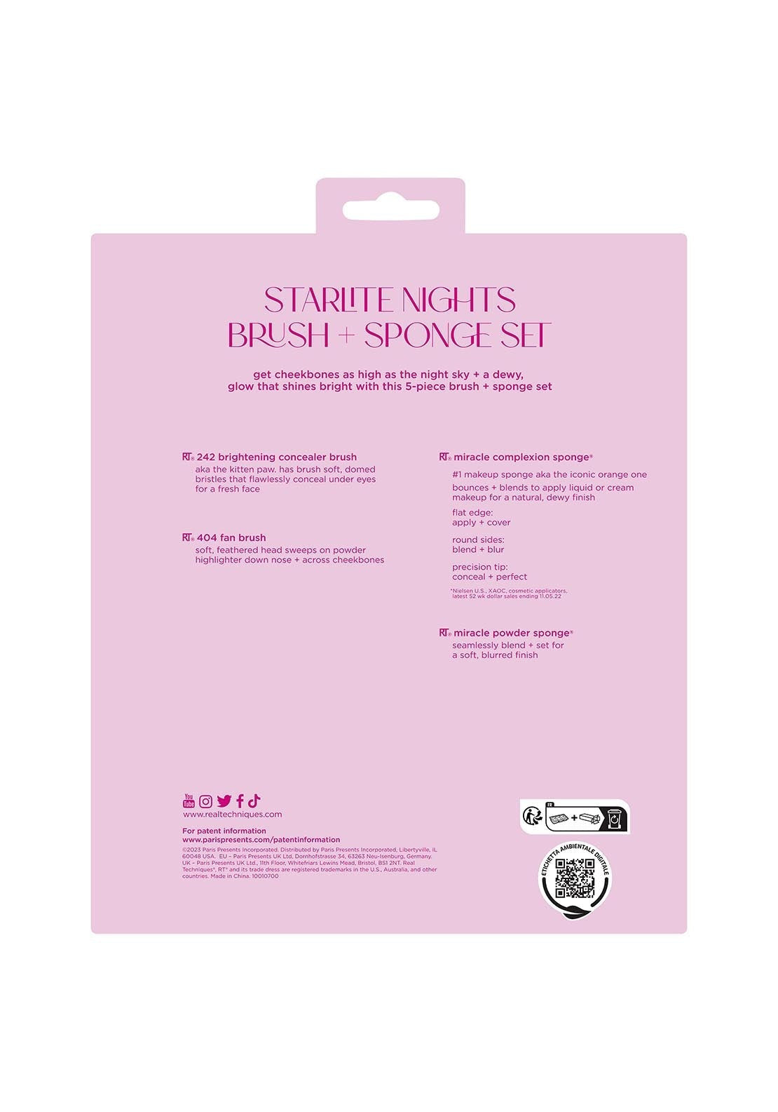 Real Techniques Starlite Nights Brush + Sponge Set 2 Shaws Department Stores
