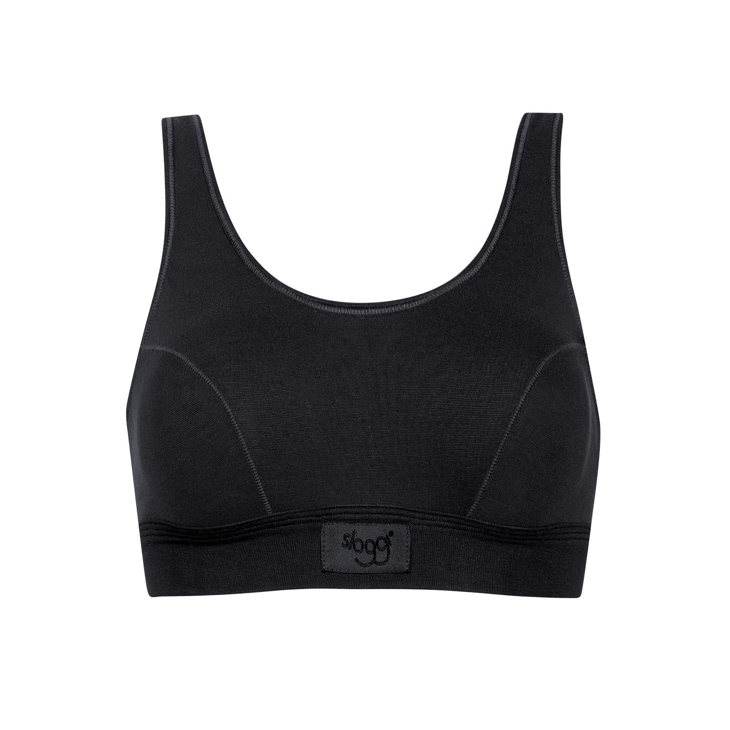 Sloggi Double Comfort Top Bra - Black 2 Shaws Department Stores