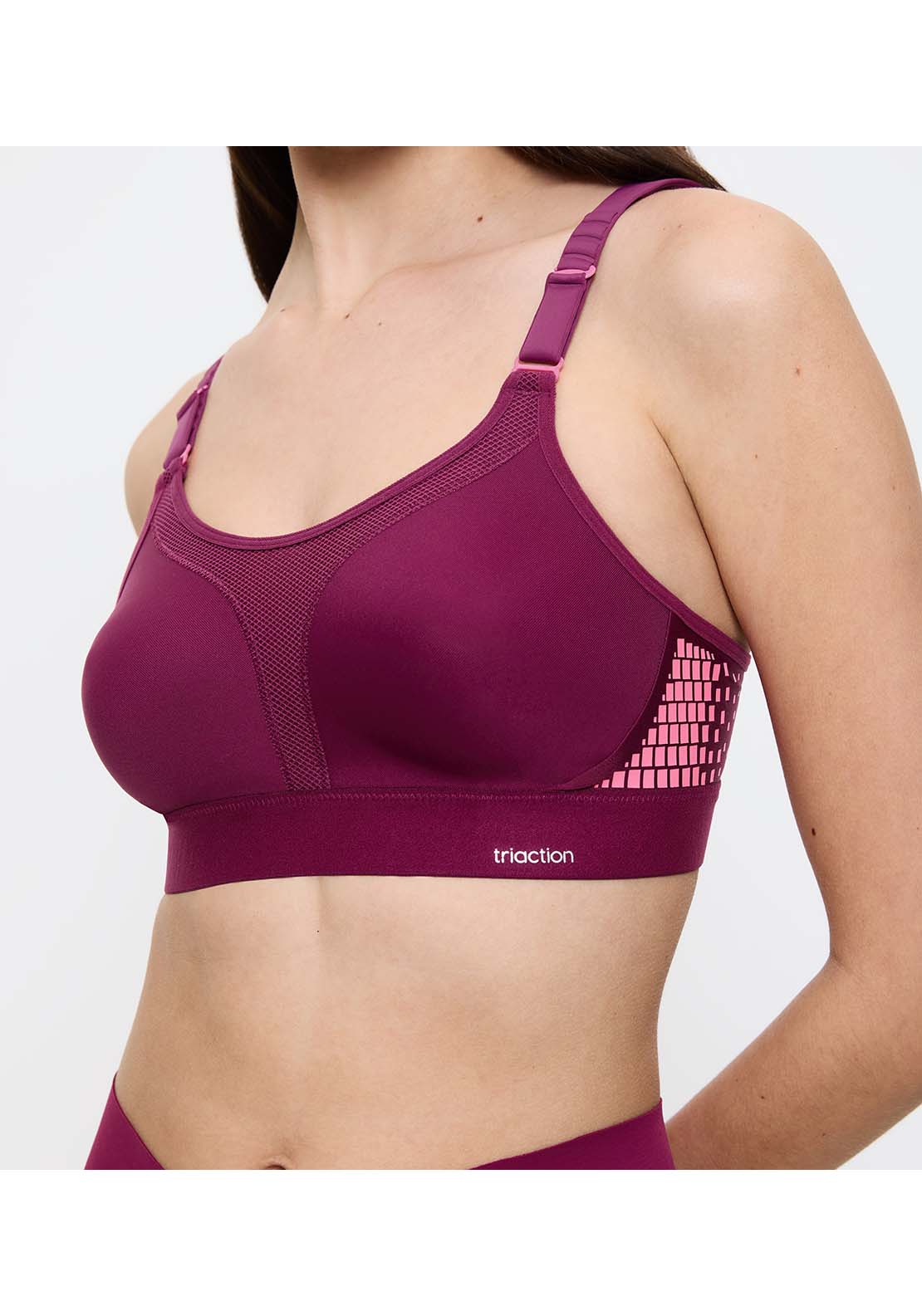 Triaction Triaction Extreme Lite Sports Bra - Wine 3 Shaws Department Stores