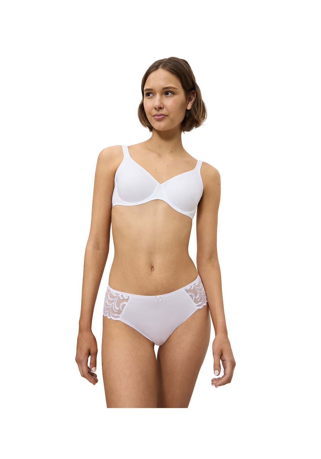 Triumph Modern Softcotton Wired Bra - White 4 Shaws Department Stores