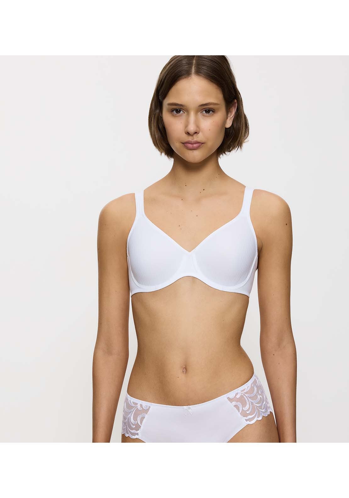 Triumph Modern Softcotton Wired Bra - White 1 Shaws Department Stores