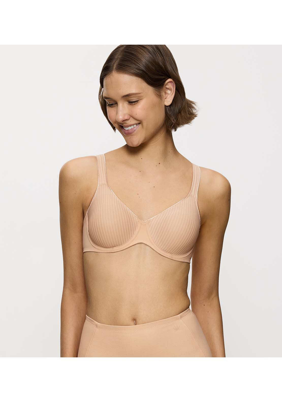 Triumph Modern Softcotton Wired Bra - Beige 1 Shaws Department Stores