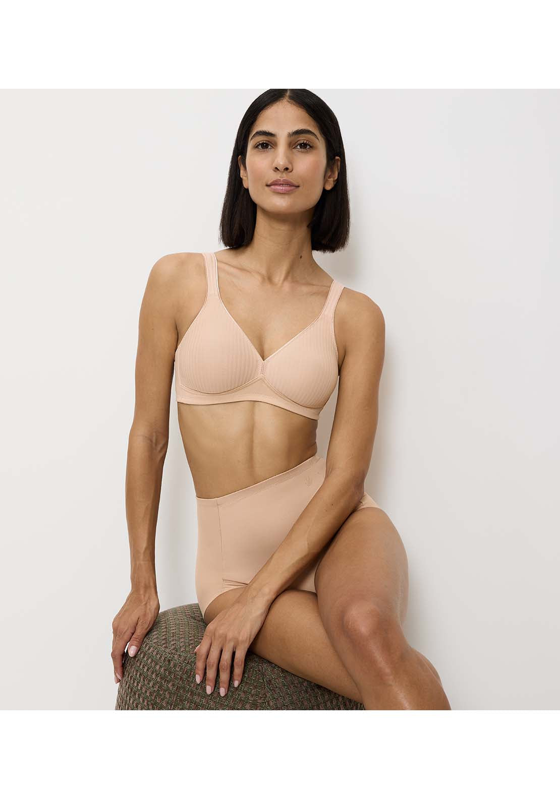 Triumph Modern Softcotton Non Wired Bra - Beige 4 Shaws Department Stores