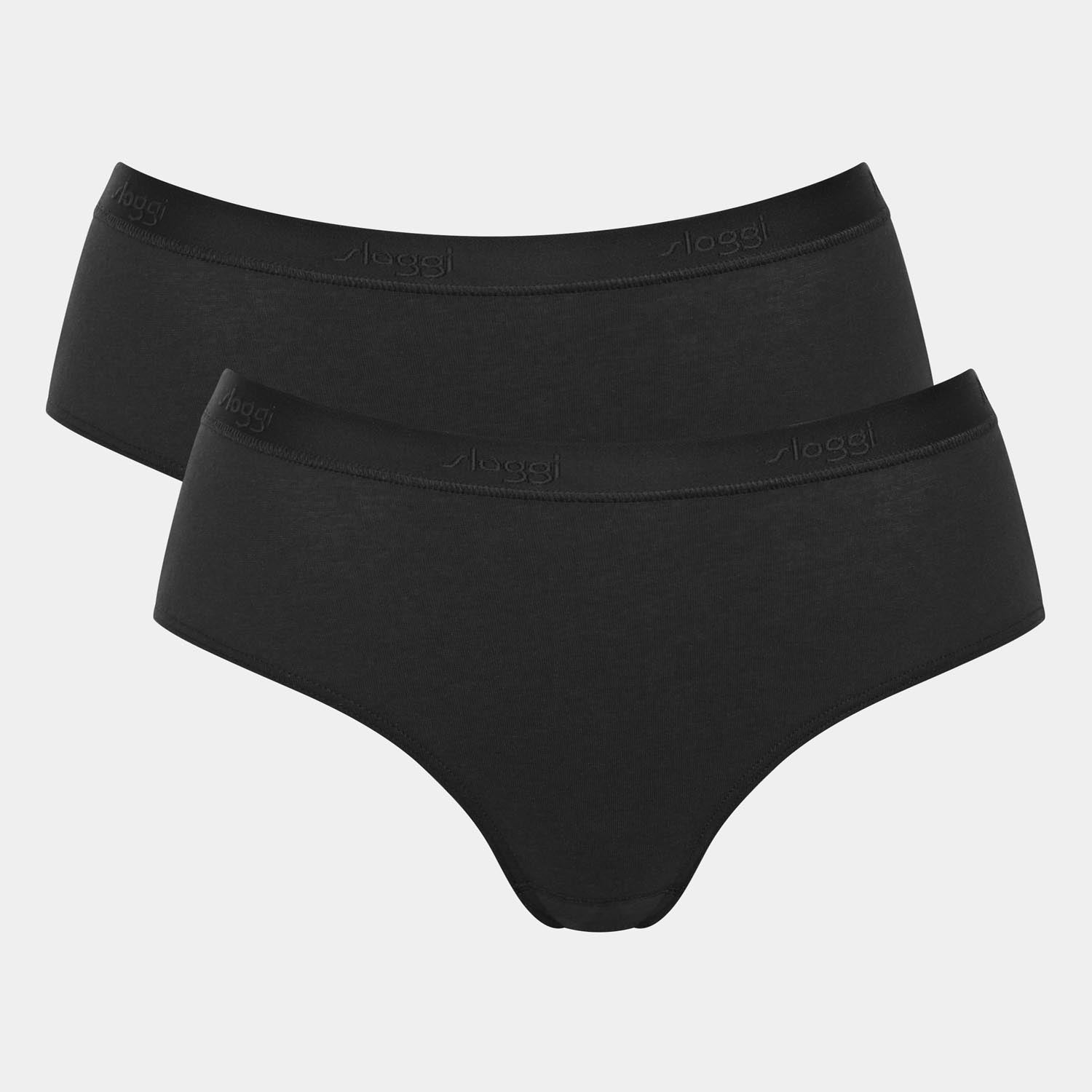 Sloggi Go Casual Midi 2 Pack Brief - Black 2 Shaws Department Stores
