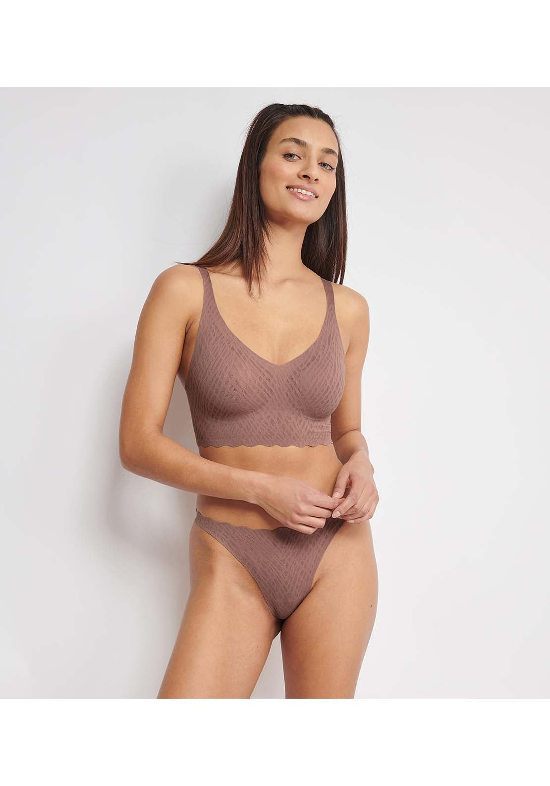 Sloggi Zero feel bliss bralette - Cacao 7 Shaws Department Stores