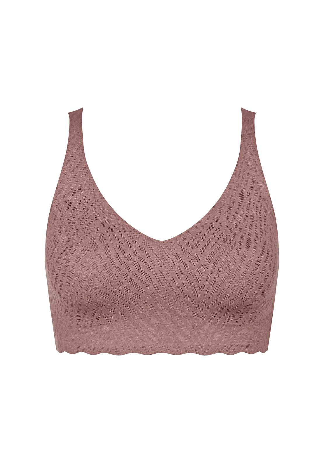 Sloggi Zero feel bliss bralette - Cacao 1 Shaws Department Stores
