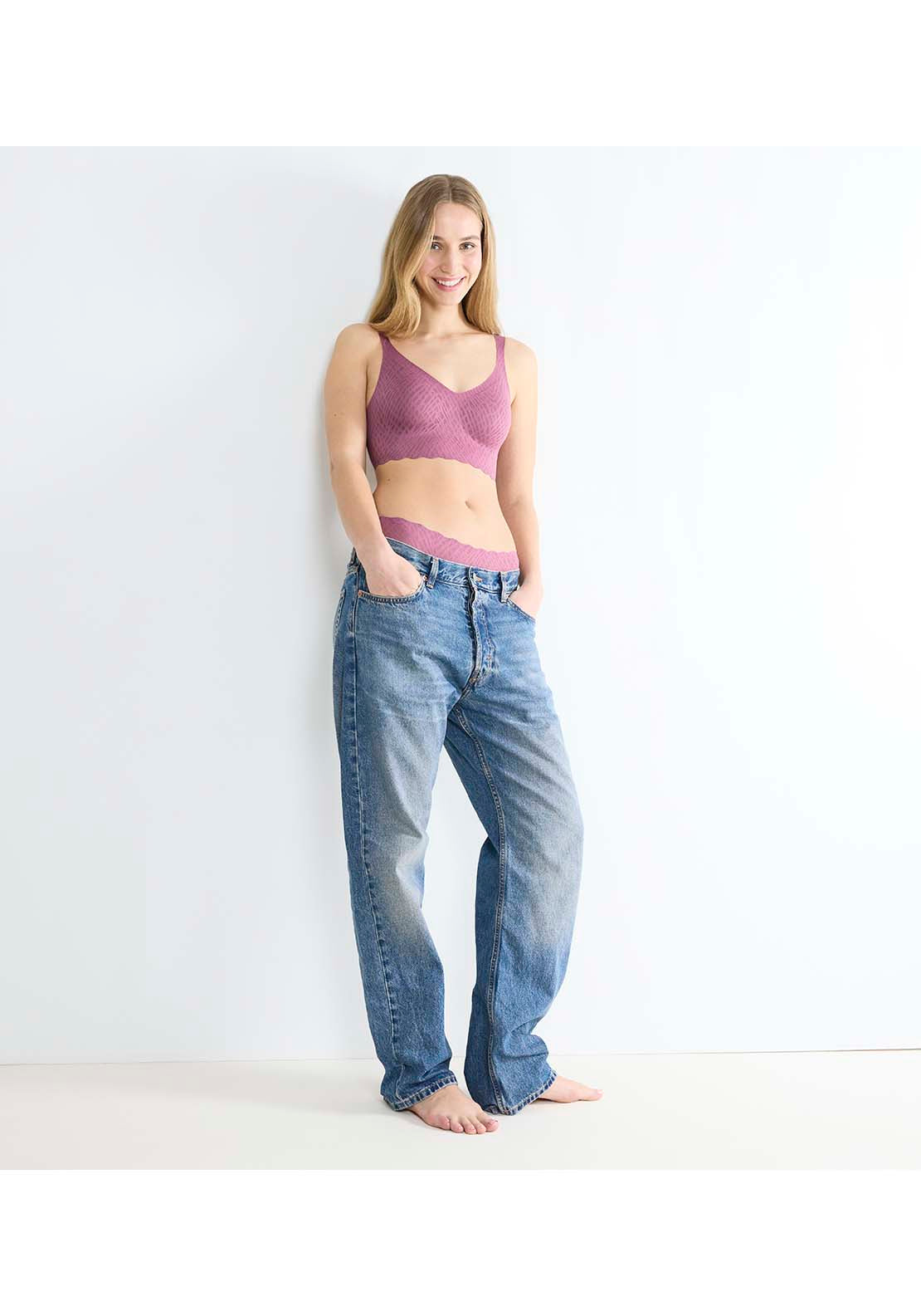 Sloggi Zero Feel Bliss Bralette - Lila Clover 6 Shaws Department Stores