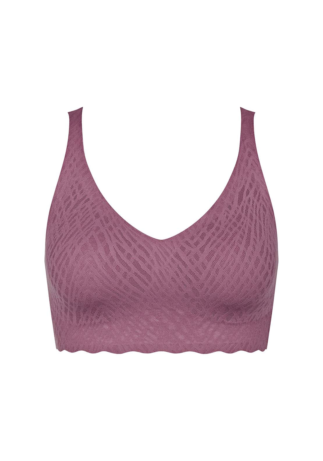Sloggi Zero Feel Bliss Bralette - Lila Clover 1 Shaws Department Stores