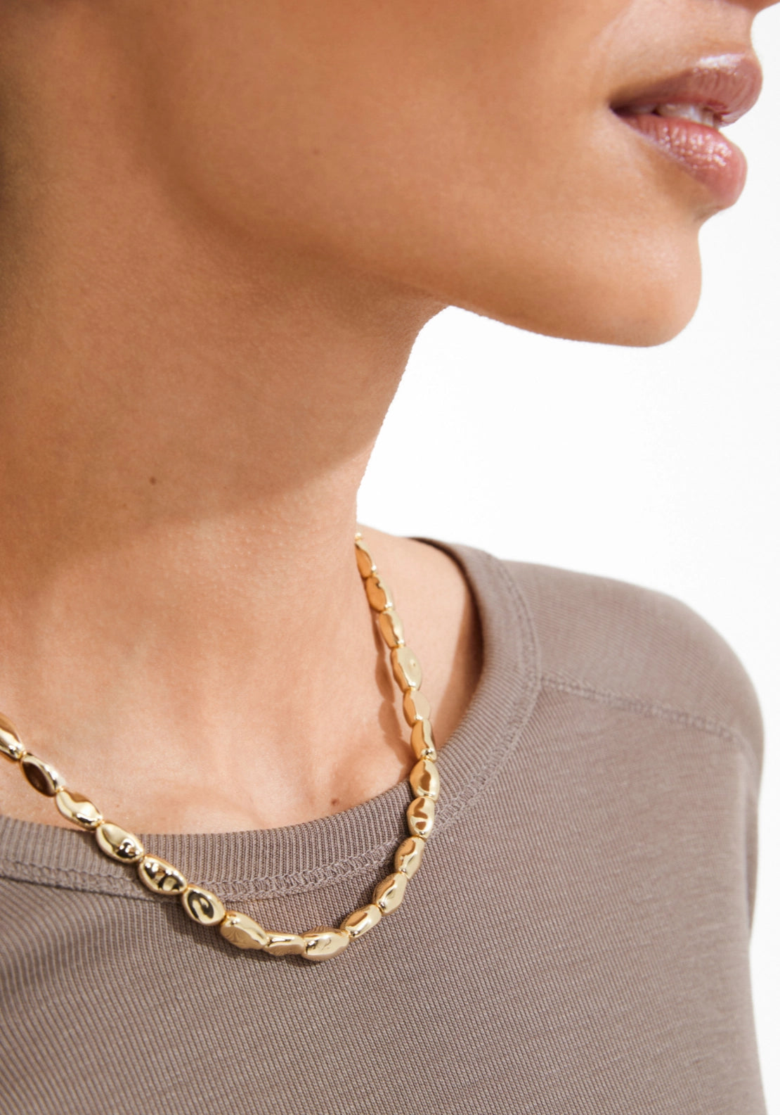 Presence Gold Plated Necklace - Gold