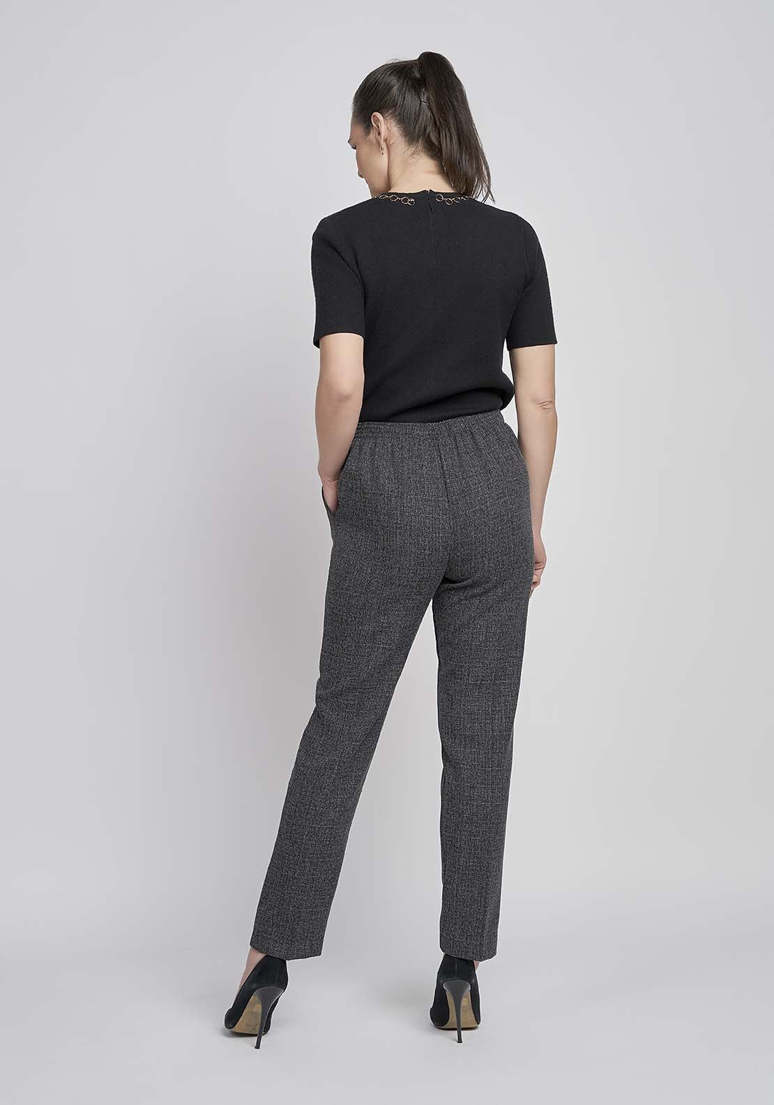 Tea Lane Trousers - Salt_pepper 2 Shaws Department Stores