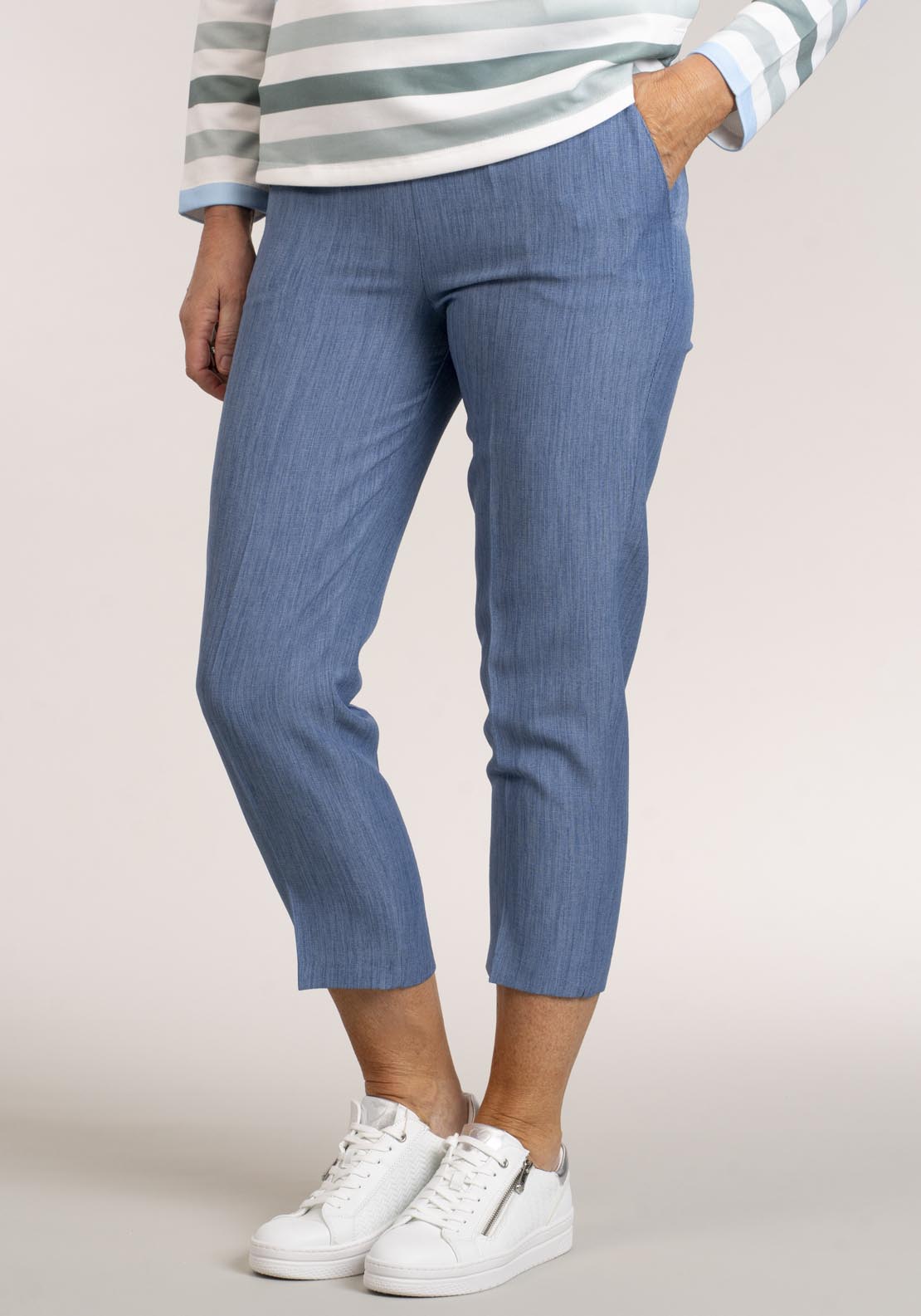 Tea Lane Pv Pant Half Elastic 25In - Blue 2 Shaws Department Stores