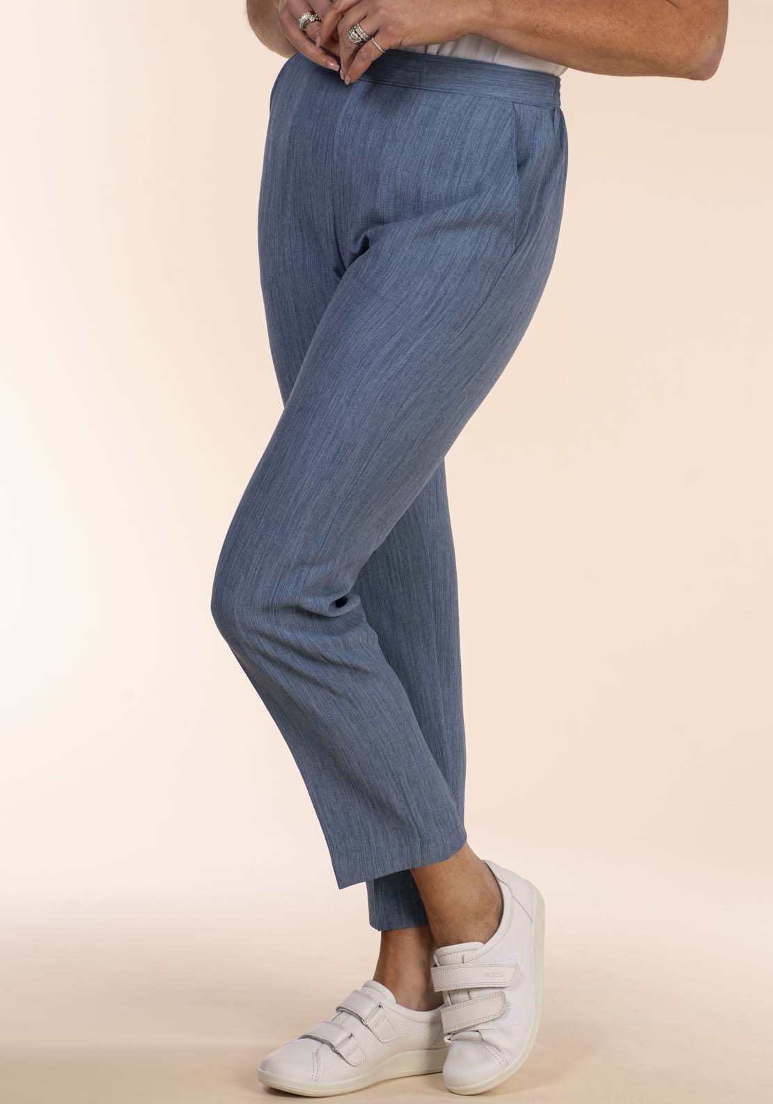 Tea Lane Half Elastic Pant - Blue 1 Shaws Department Stores