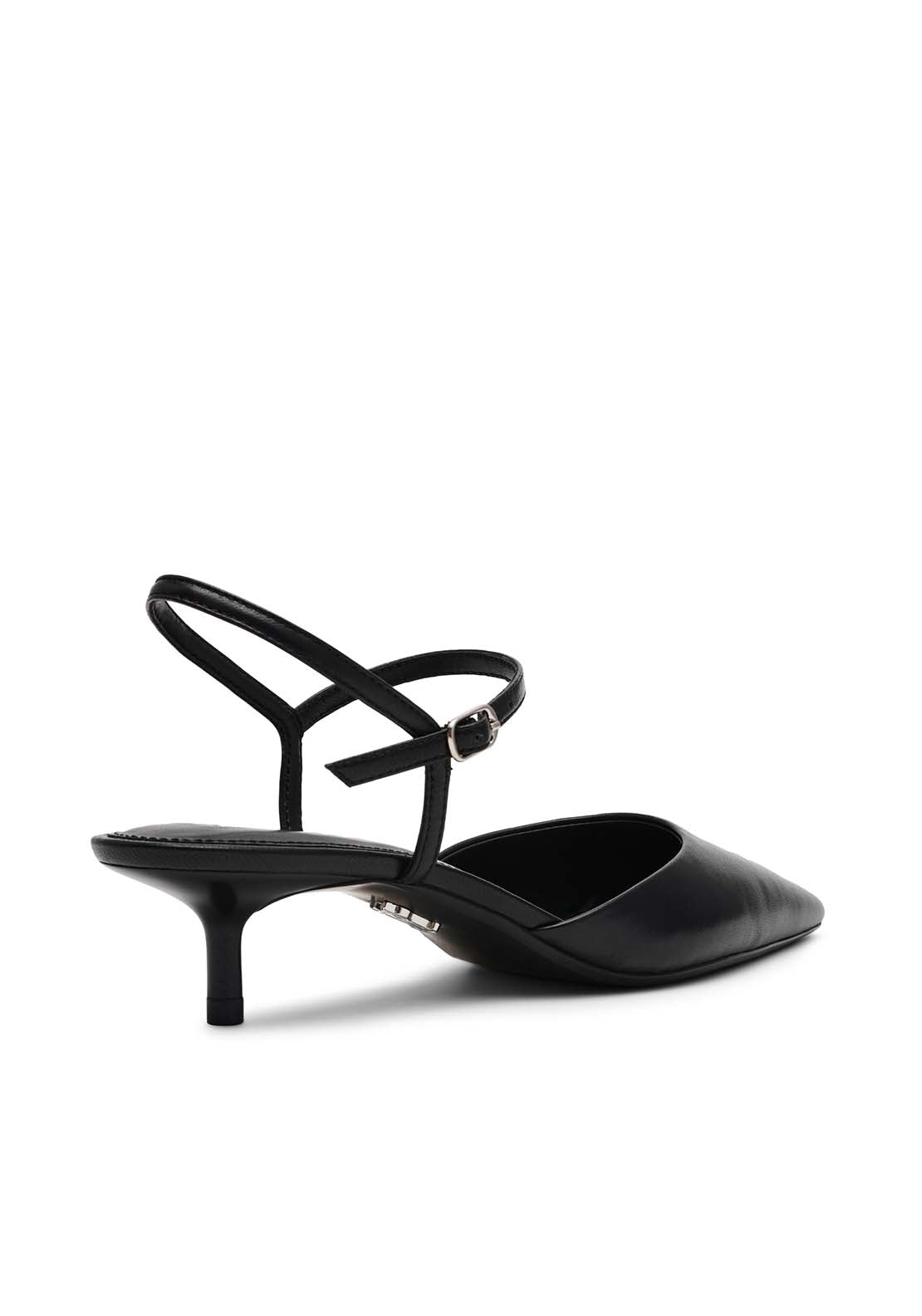 Steve Madden Kitten Heel Slingback With Strap - Black 2 Shaws Department Stores