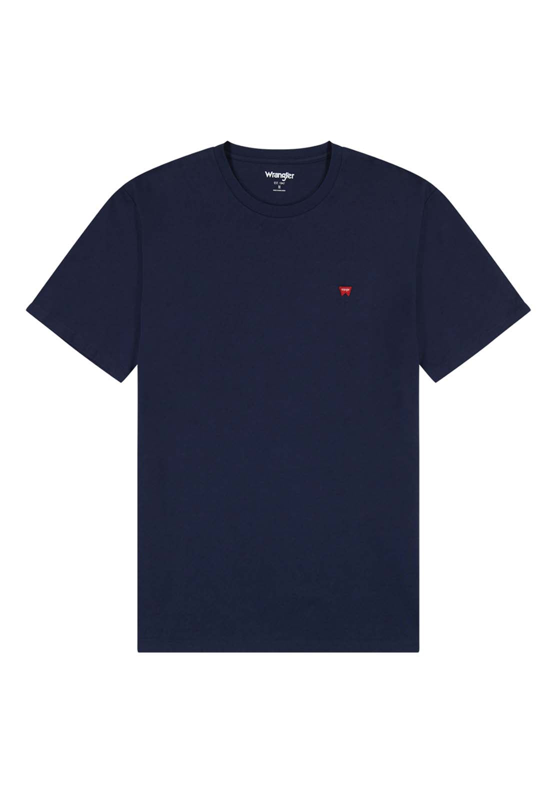 Wrangler Short Sleeve Sign Off Tshirt - Navy 6 Shaws Department Stores