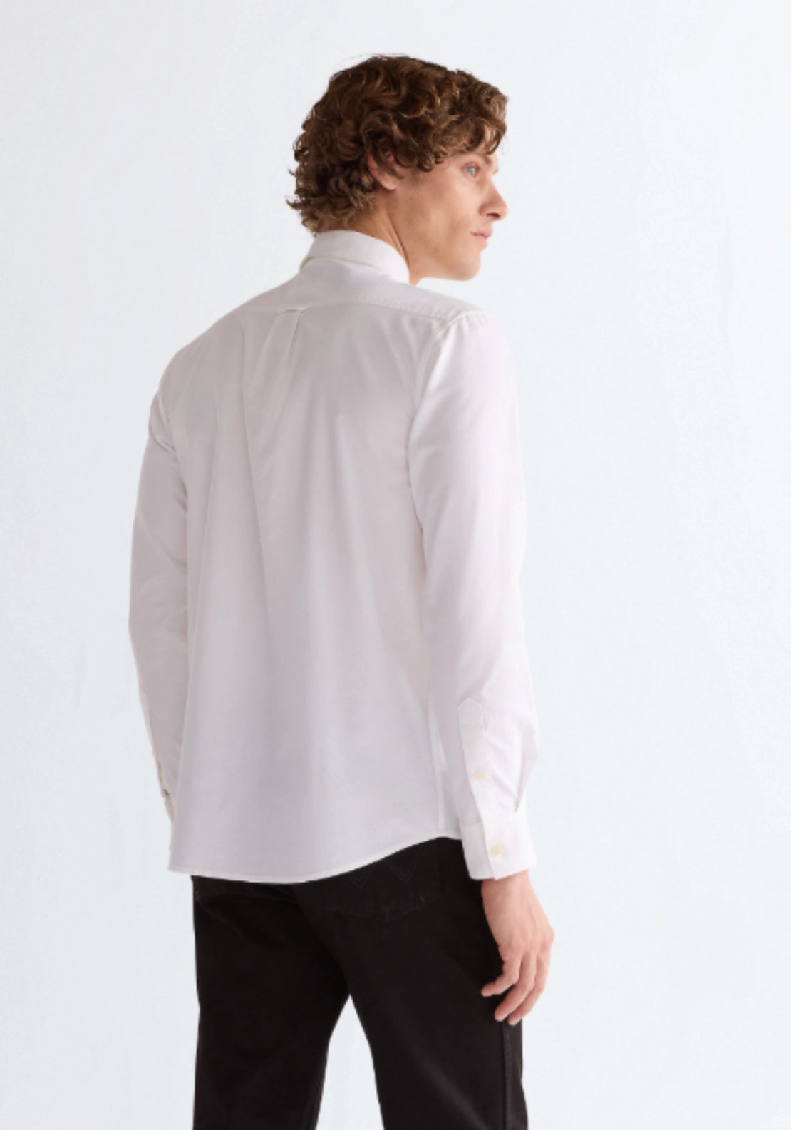 Long Sleeve Oxford Shirt - White Oxford
