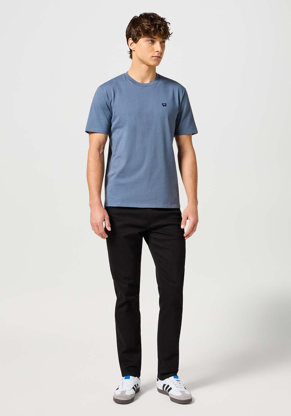 Wrangler Short Sleeve Sign Off Tshirt - Grisaille 4 Shaws Department Stores