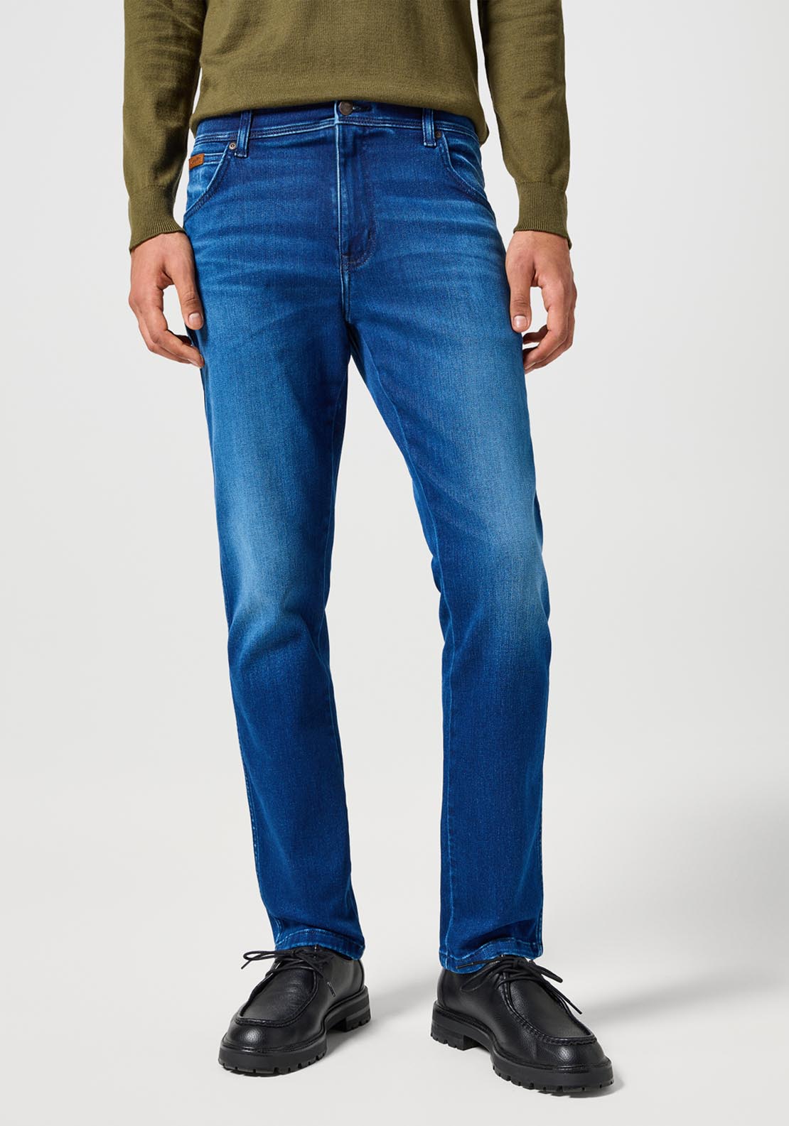 Wrangler Texas Slim Denim - Blue Jam 1 Shaws Department Stores