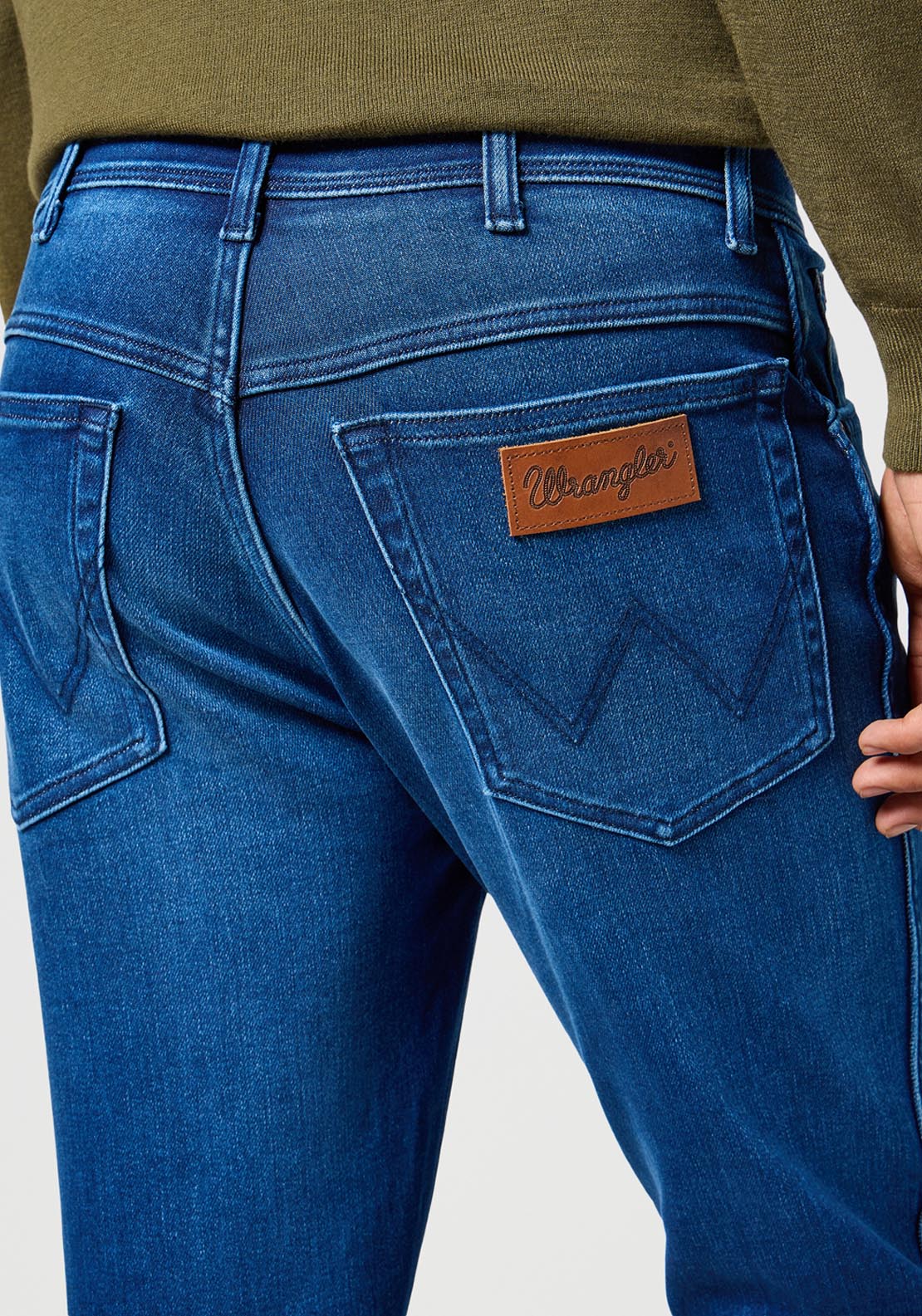 Wrangler Texas Slim Denim - Blue Jam 4 Shaws Department Stores