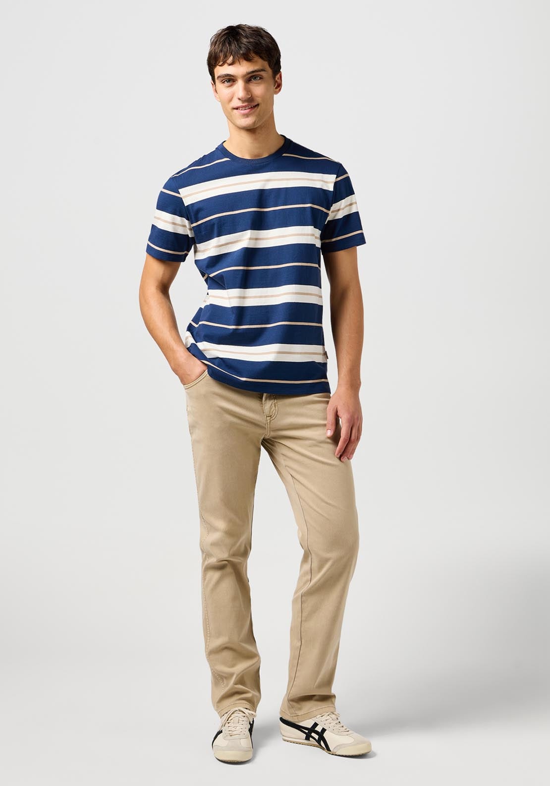 Wrangler Stripe T Shirt - Black 5 Shaws Department Stores