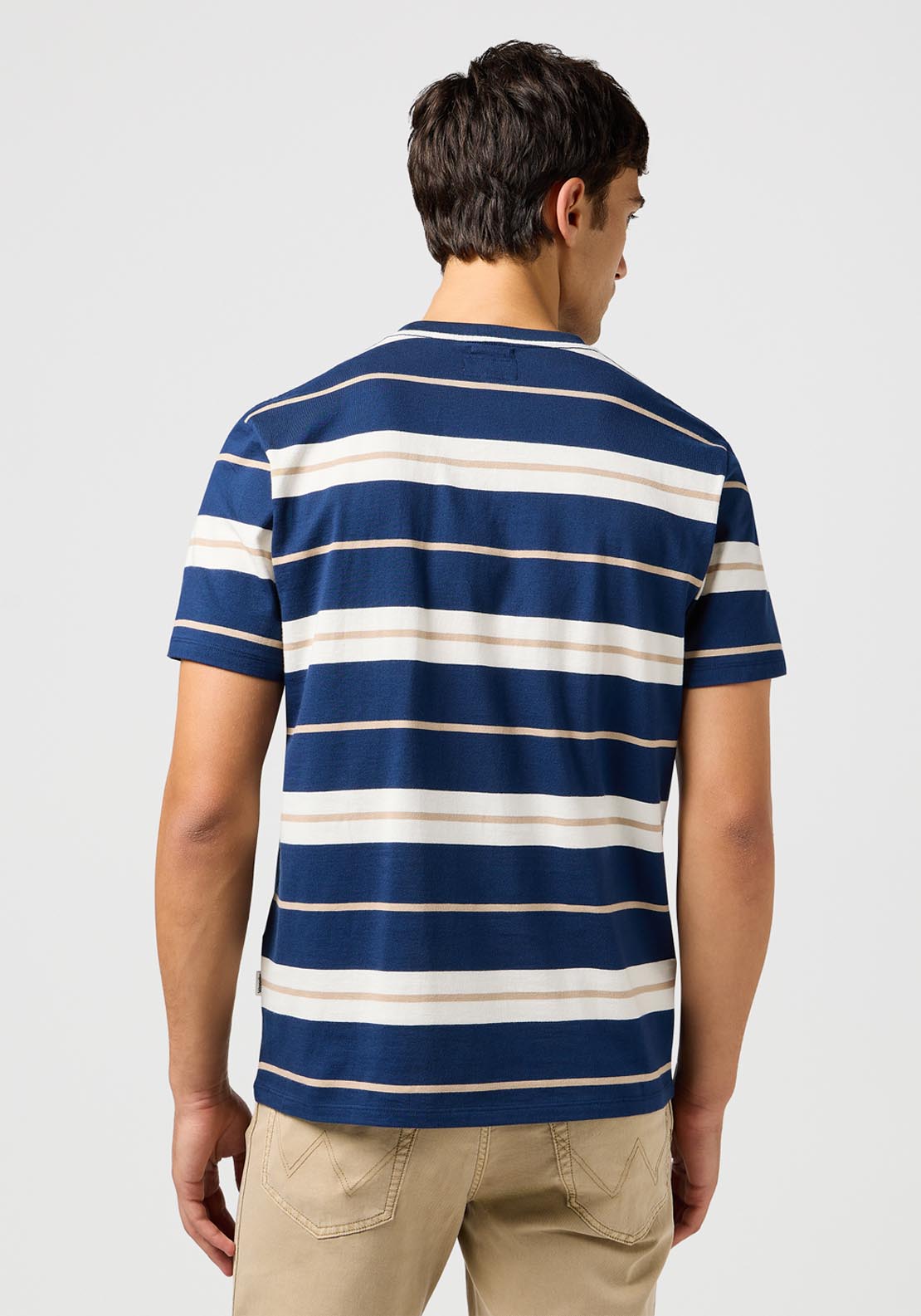Wrangler Stripe T Shirt - Black 2 Shaws Department Stores