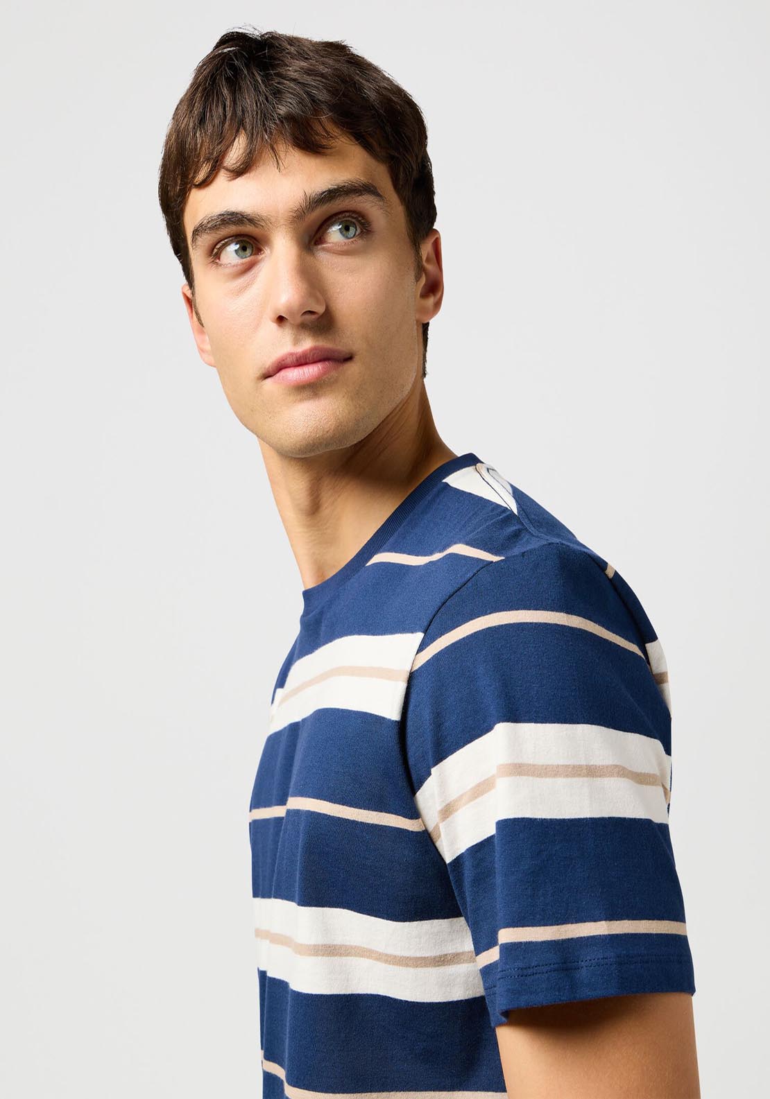 Wrangler Stripe T Shirt - Black 3 Shaws Department Stores