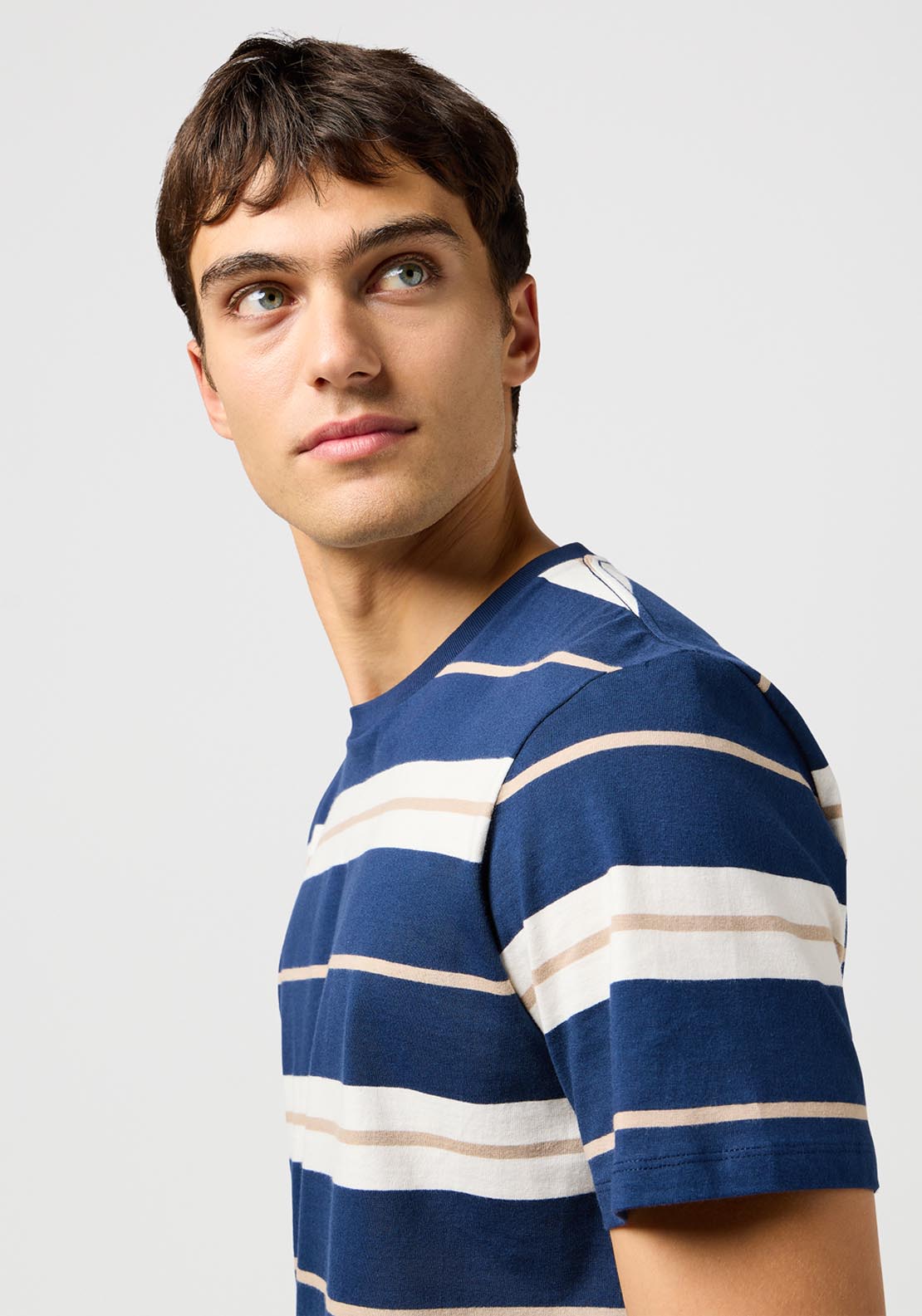 Wrangler Stripe T Shirt - Black 3 Shaws Department Stores