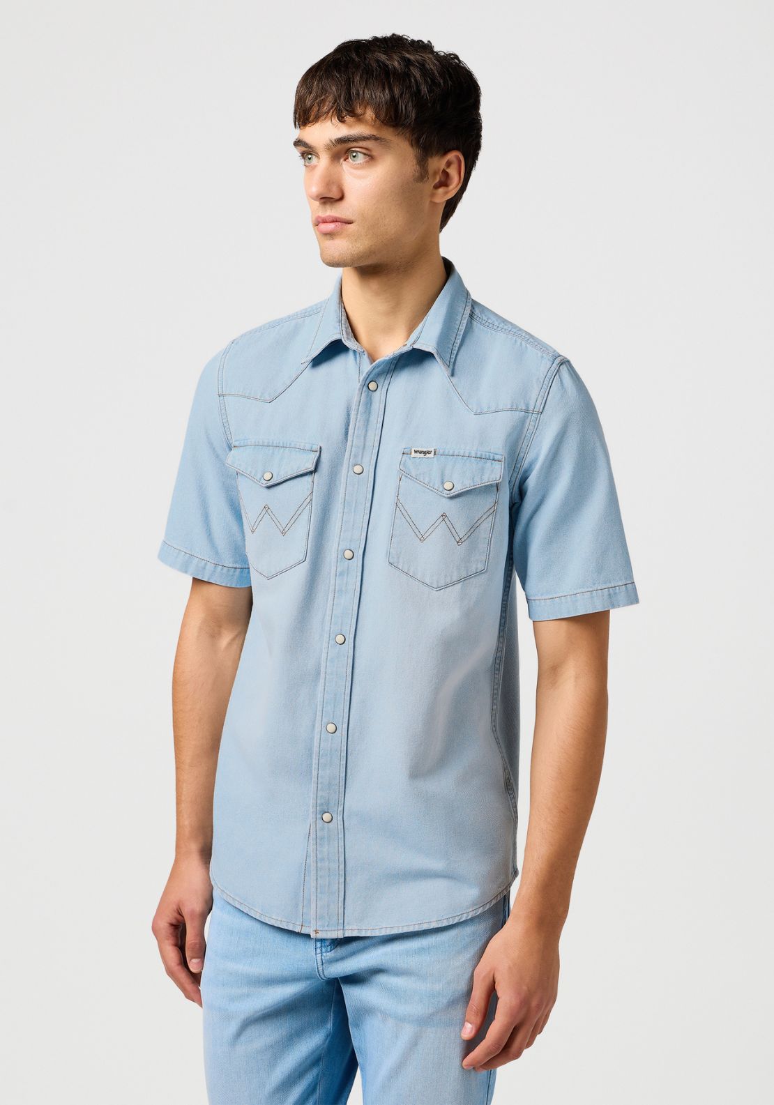 Wrangler Short Sleeve Western - Authentic Tint 1 Shaws Department Stores