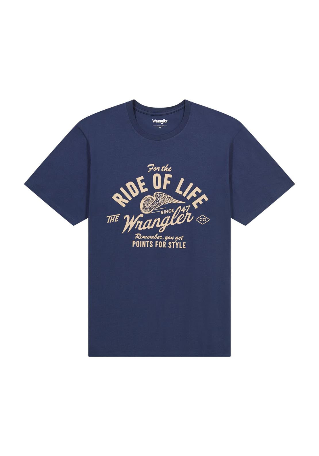 Wrangler Amaerican T Shirt - Navy 6 Shaws Department Stores