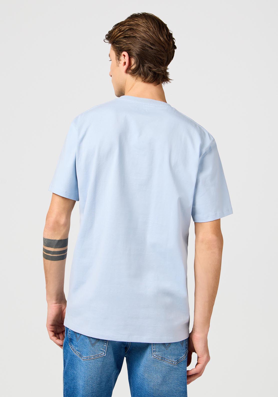Wrangler Small Logo Tee - Nigaria Mist 2 Shaws Department Stores