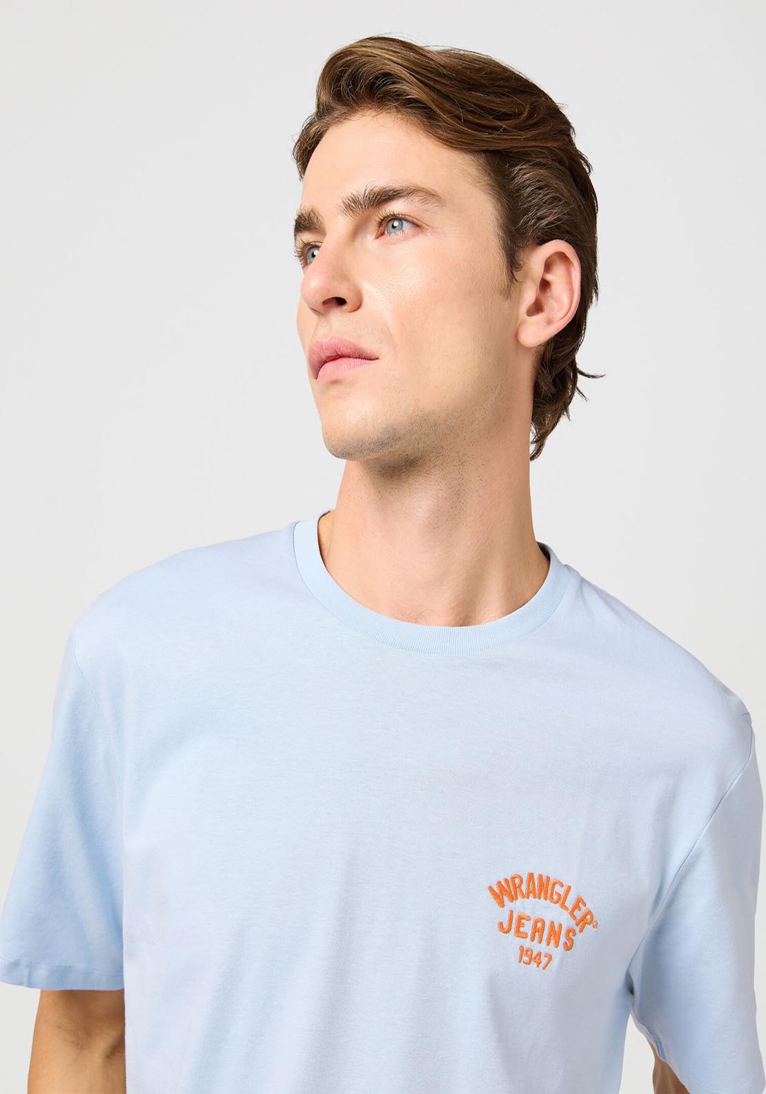 Wrangler Small Logo Tee - Nigaria Mist 4 Shaws Department Stores