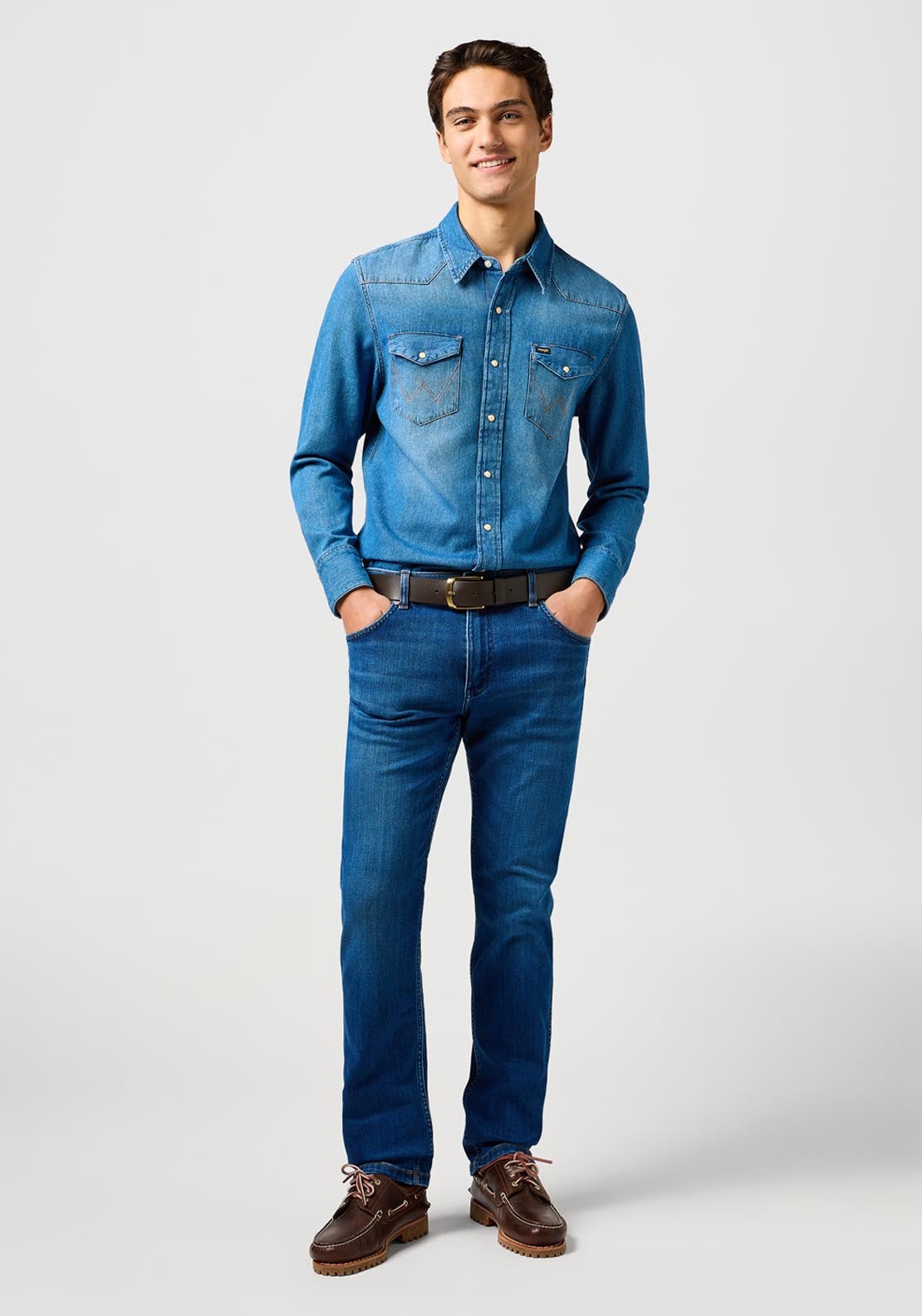 Greensboro Medium Stretch Straight Jeans - Dandelion Summer