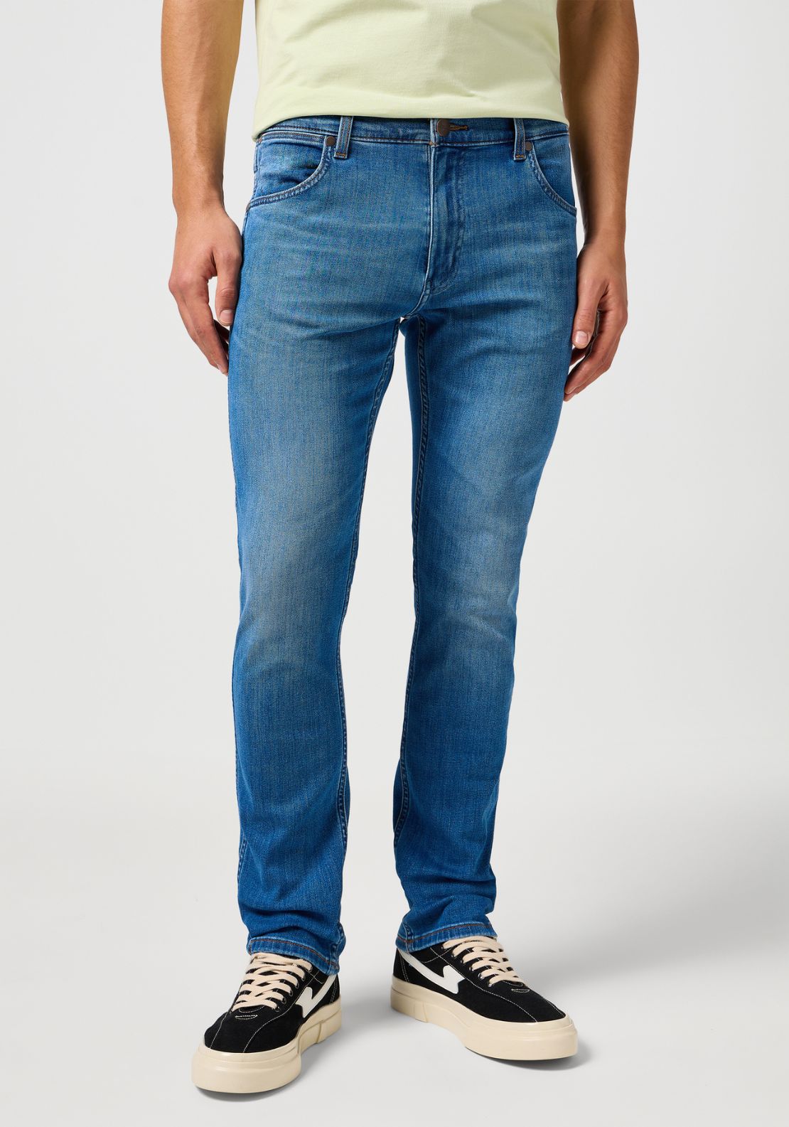Wrangler Greensboro Denim Jeans - Green 1 Shaws Department Stores
