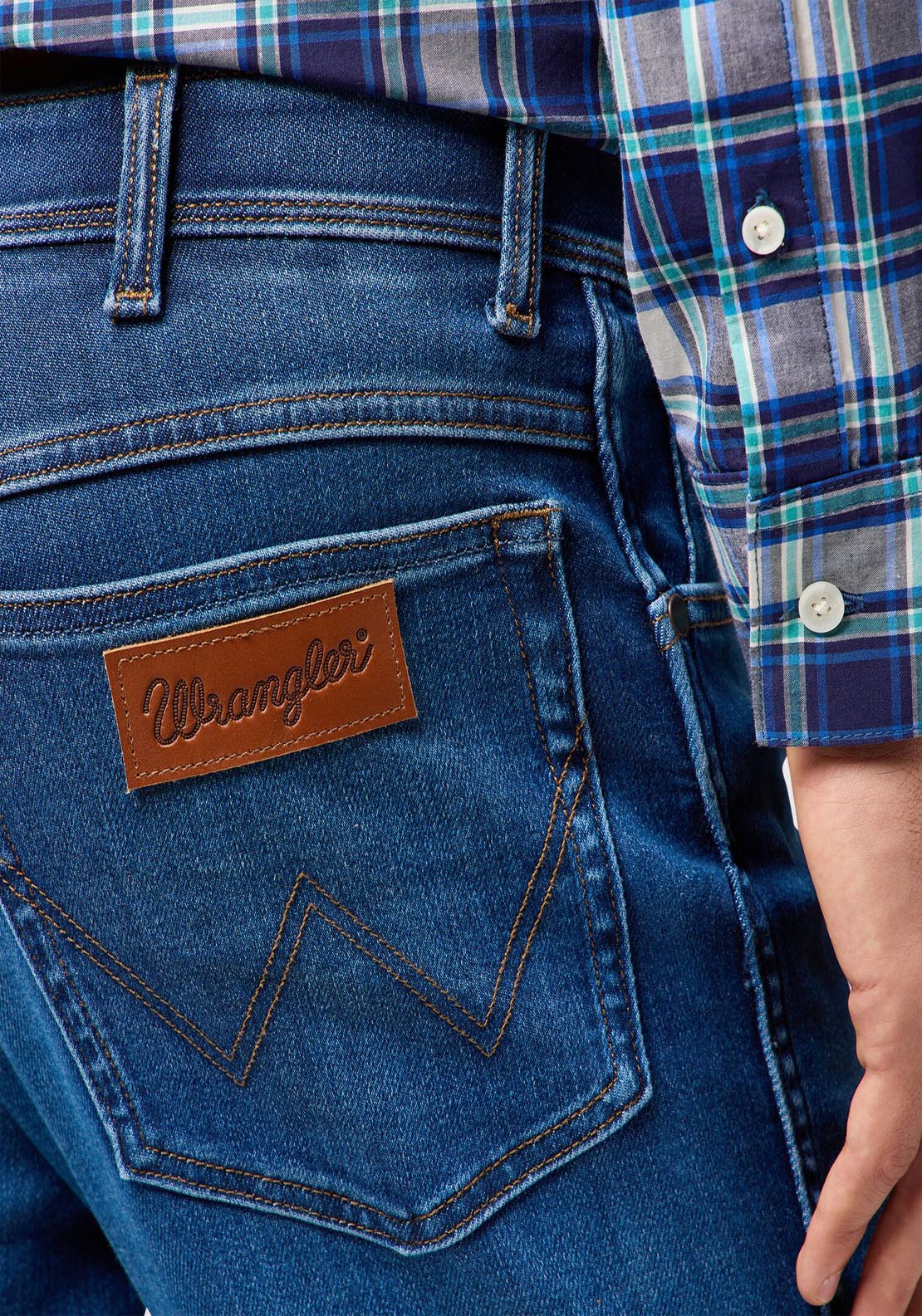Wrangler Texas Denim Jean - Verdant Tone 3 Shaws Department Stores