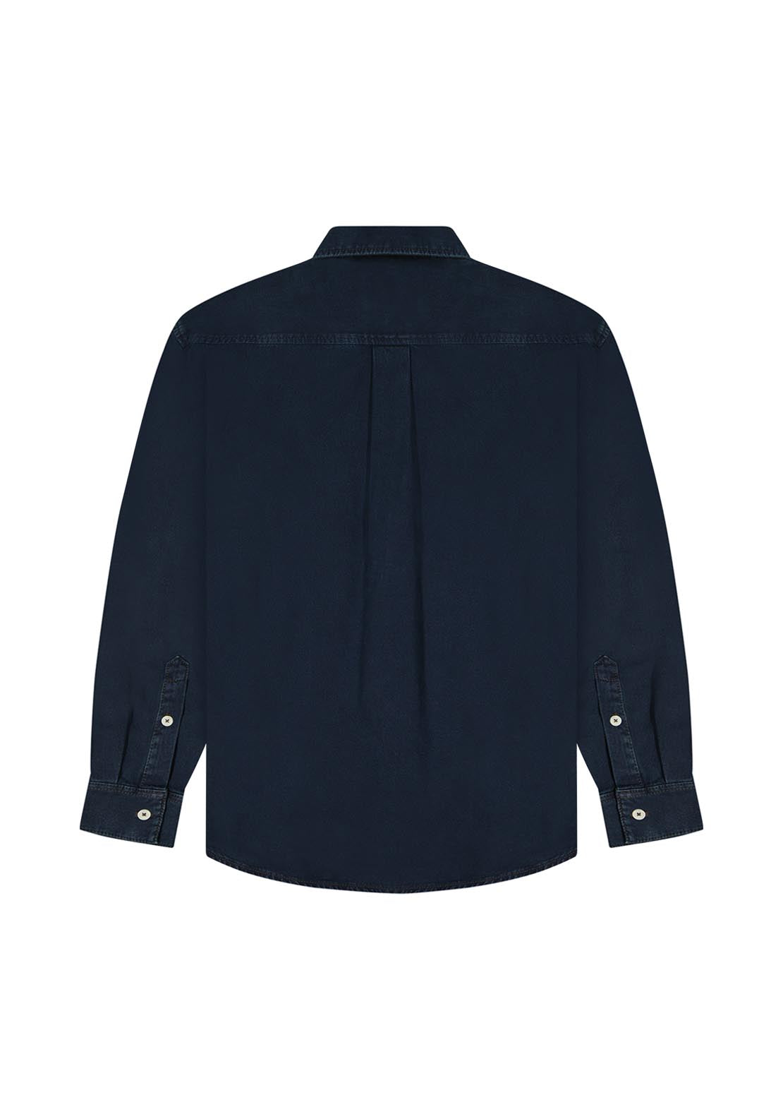 Wrangler Regular 1 Pocket Shirt - Blue Oxide 5 Shaws Department Stores