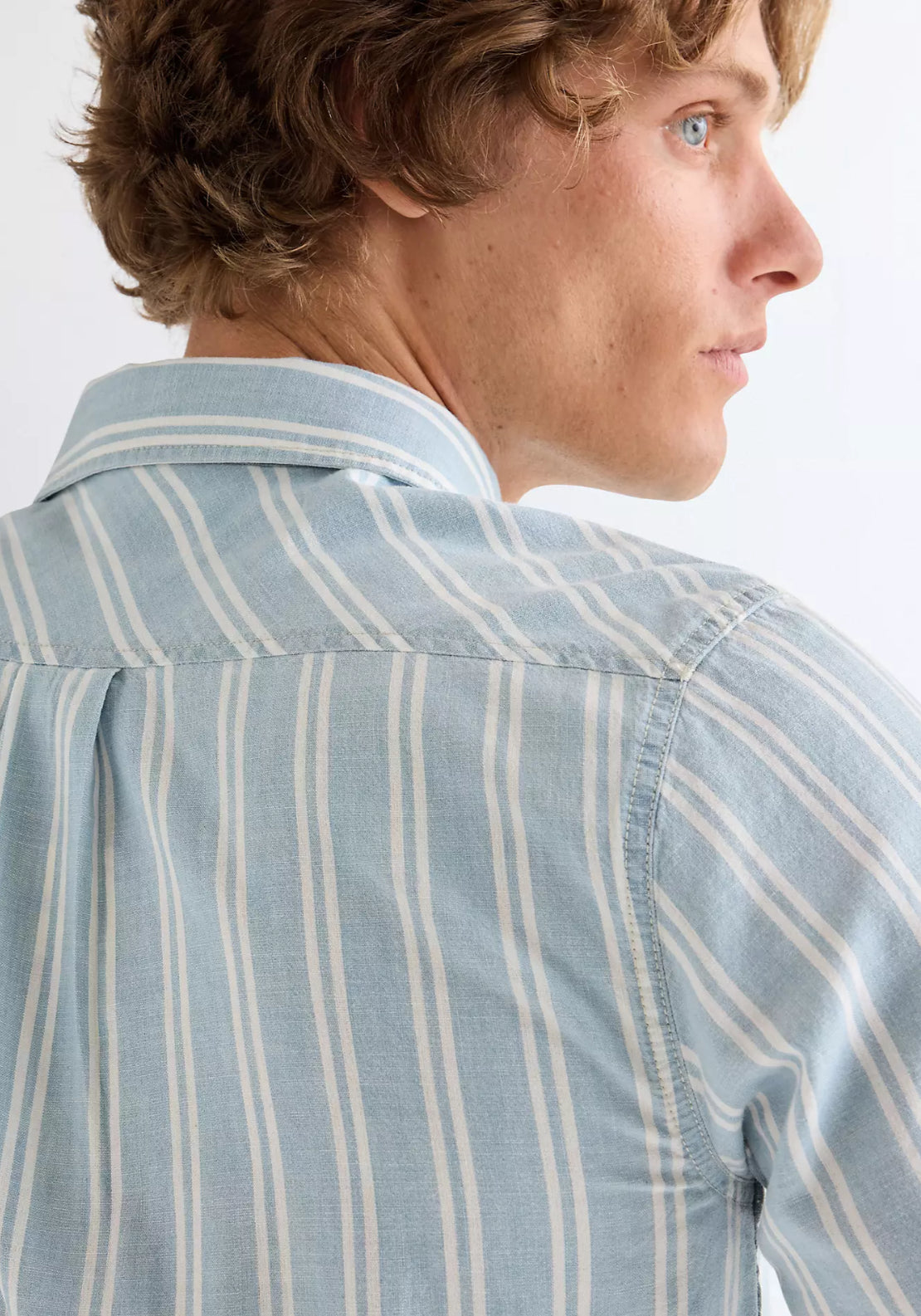 Chambray Shirt - Light Stripe
