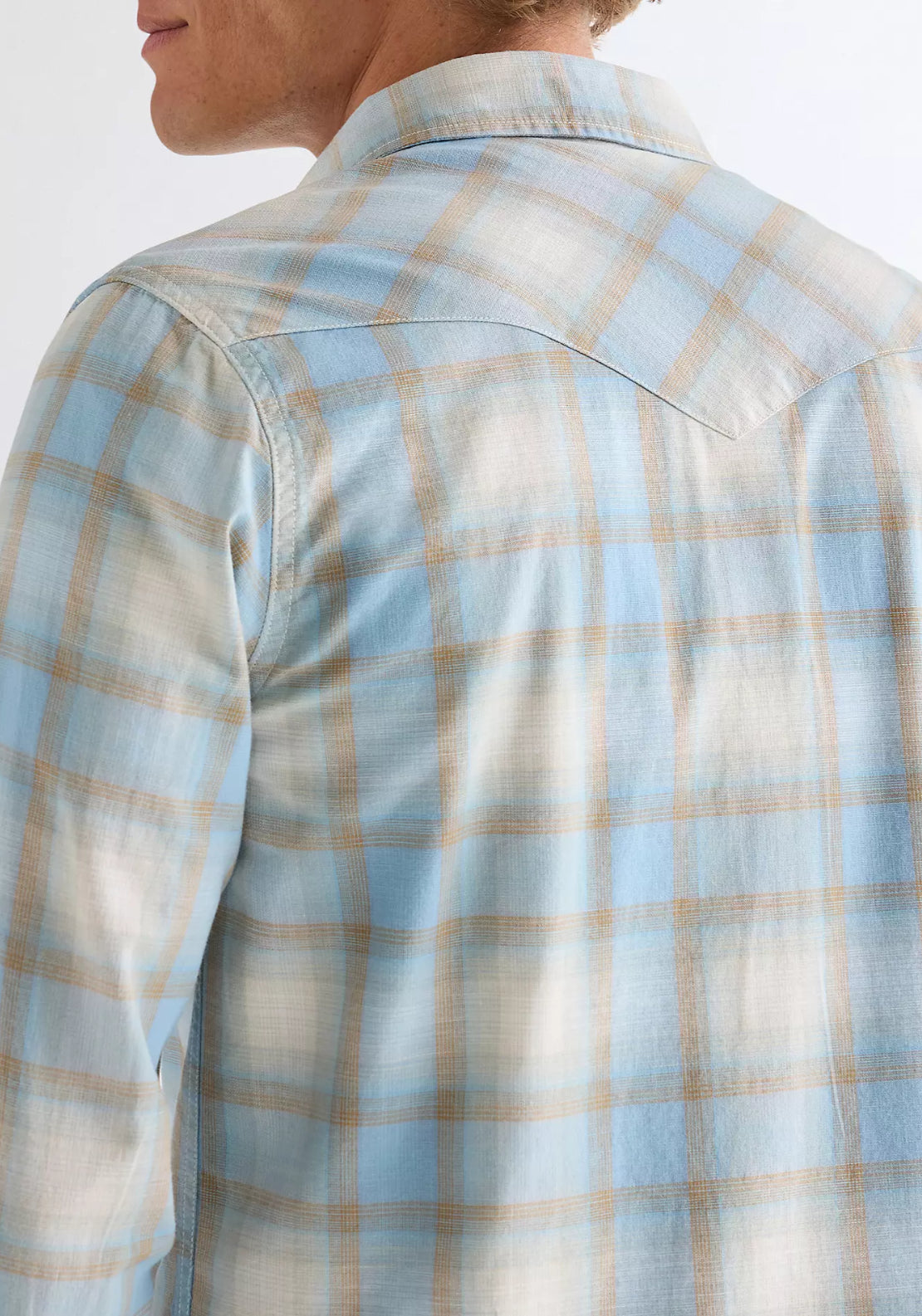 Regular Western Shirt - Blue Tan