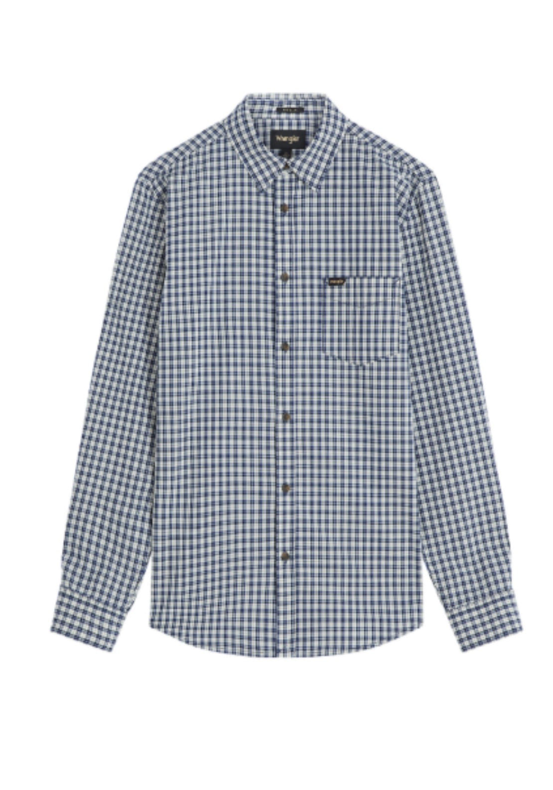 1 Pocket Check Shirt - Blue