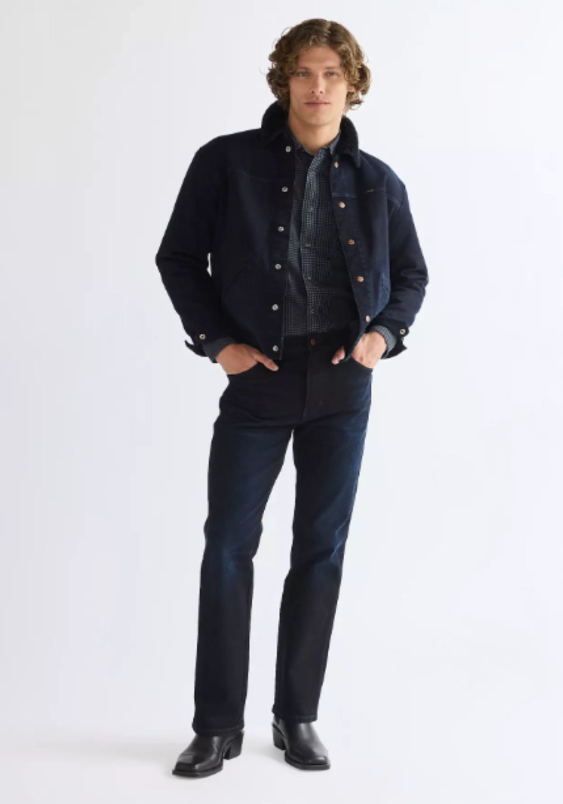 Wrangler Buffalo Trace Short Jacket - Glacier Blue 6 Shaws Department Stores