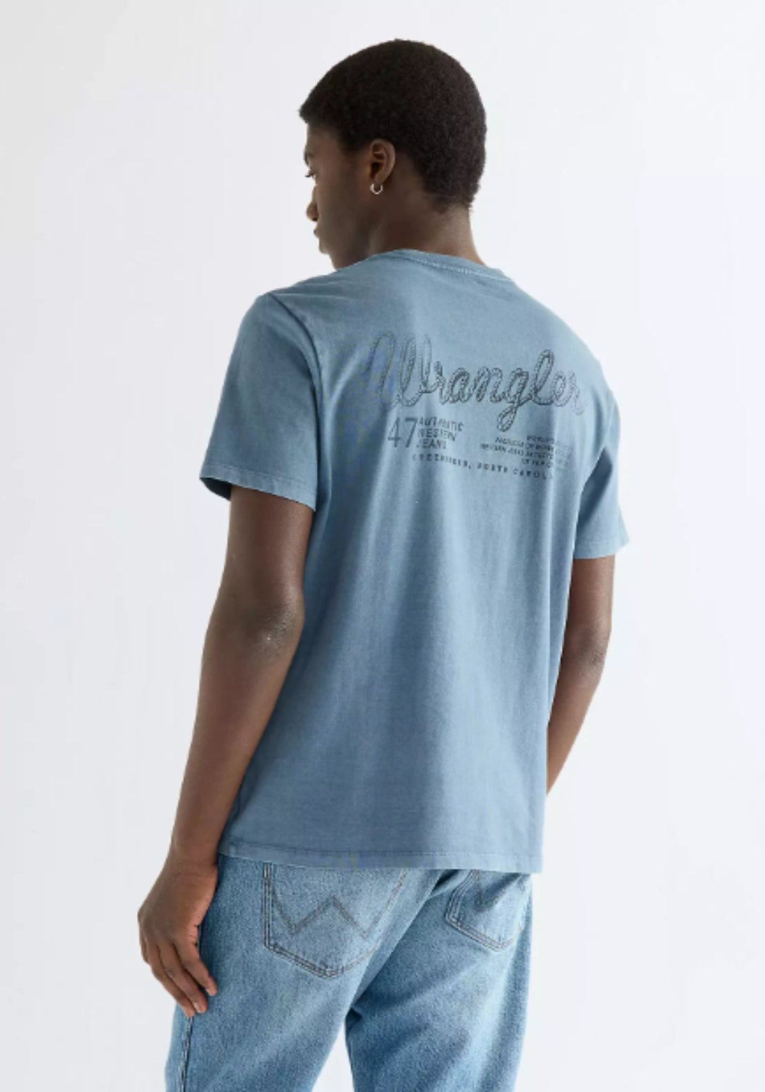 Wrangler Graphic Tee - Blue 2 Shaws Department Stores