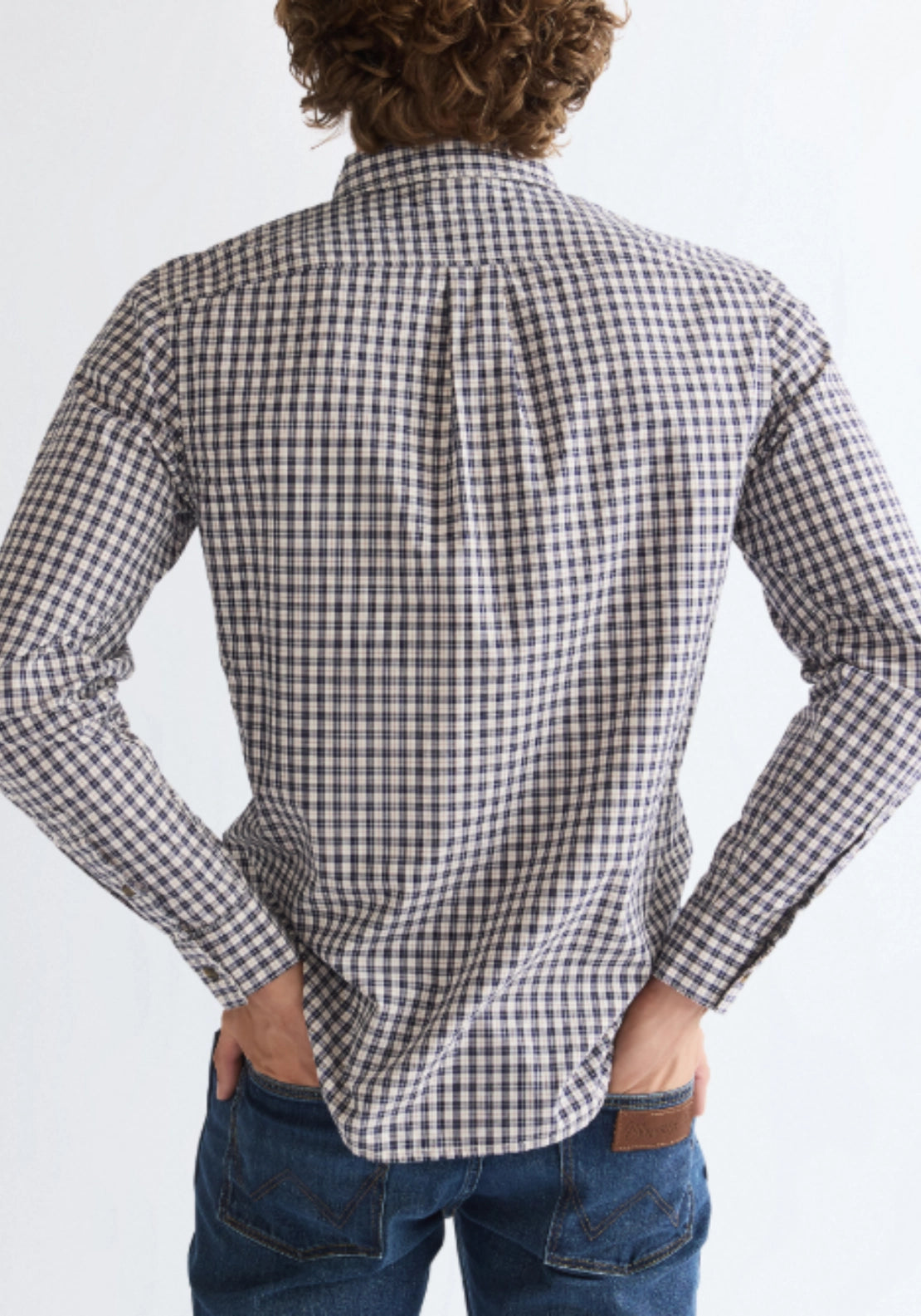 1 Pocket Check Shirt - Rose Brown